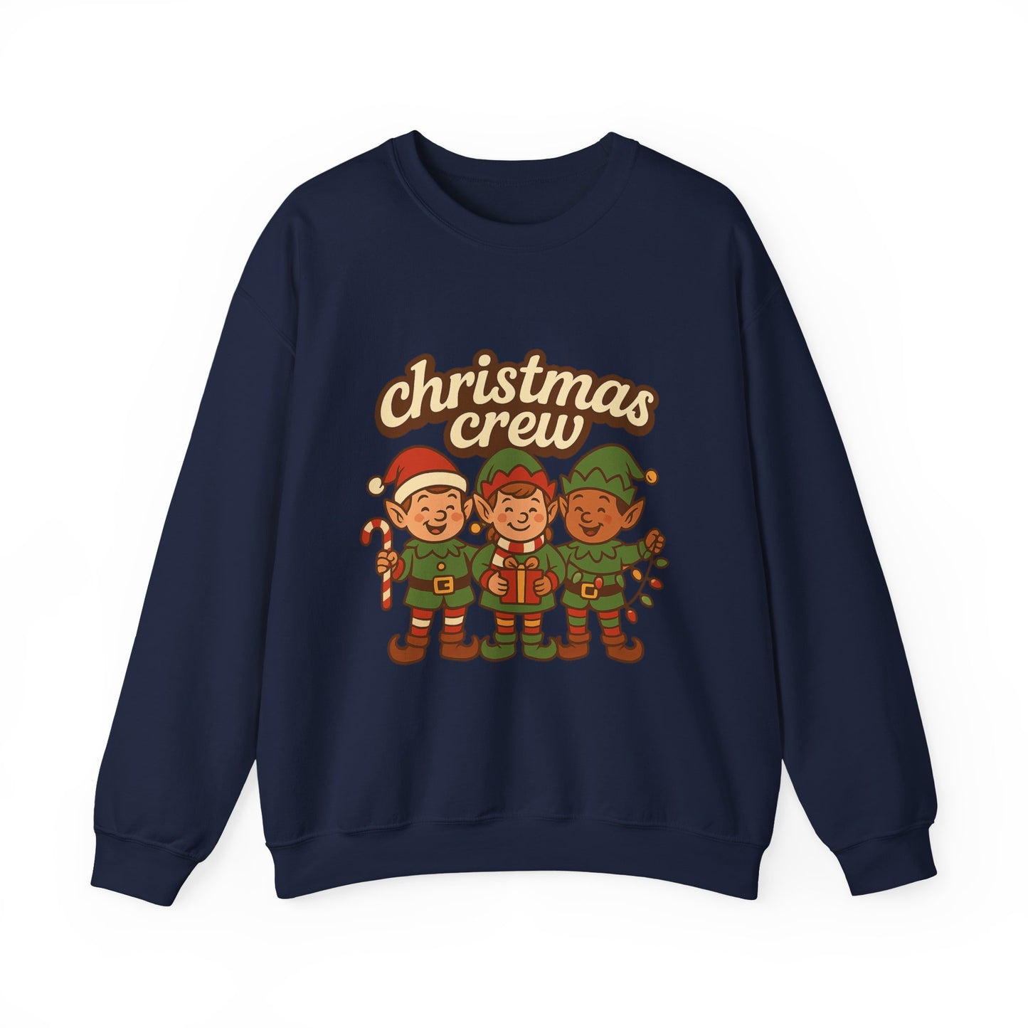 The crew of Christmas elves Unisex Heavy Blend™ Crewneck Sweatshirt