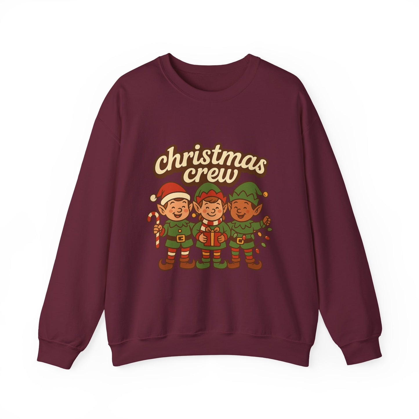 The crew of Christmas elves Unisex Heavy Blend™ Crewneck Sweatshirt