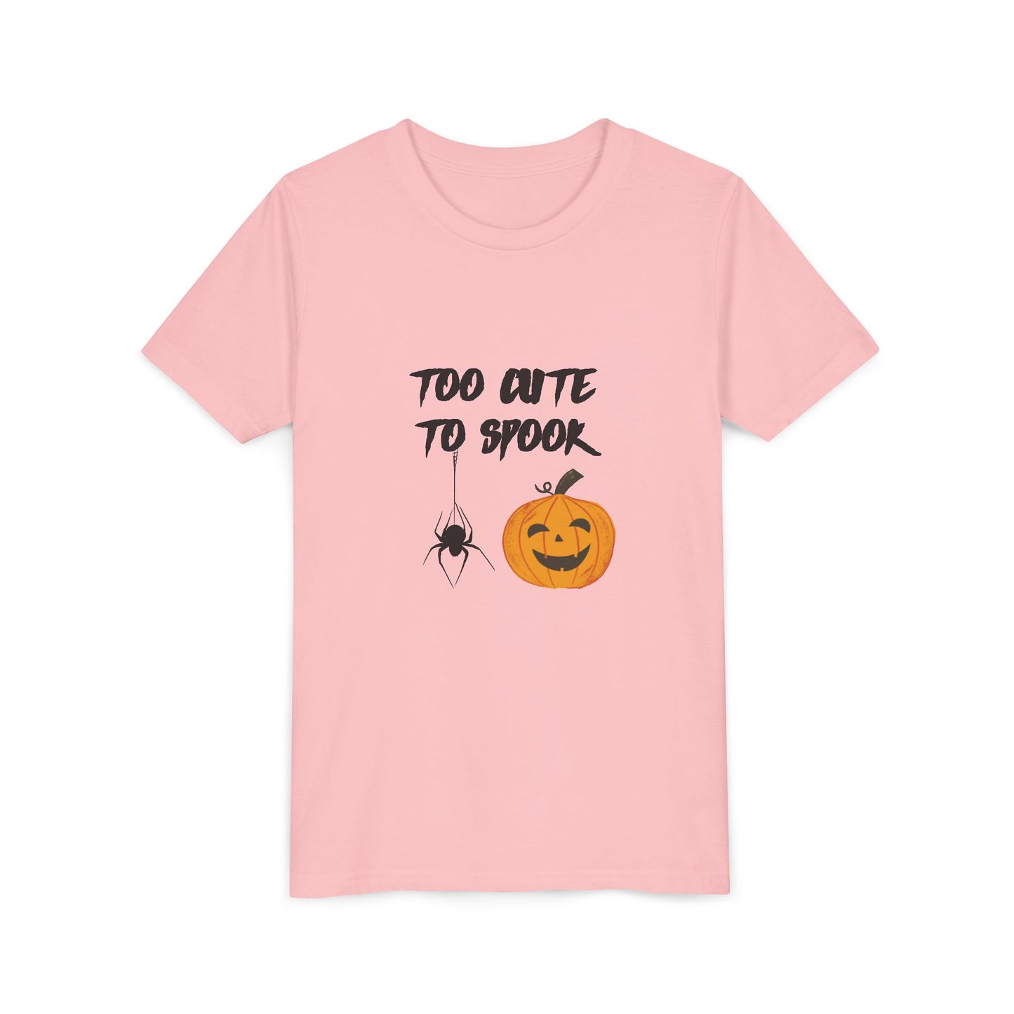 Too Cute to Spook Youth Tee, Halloween Kids Shirt, Adorable Trick or Treat Tee
