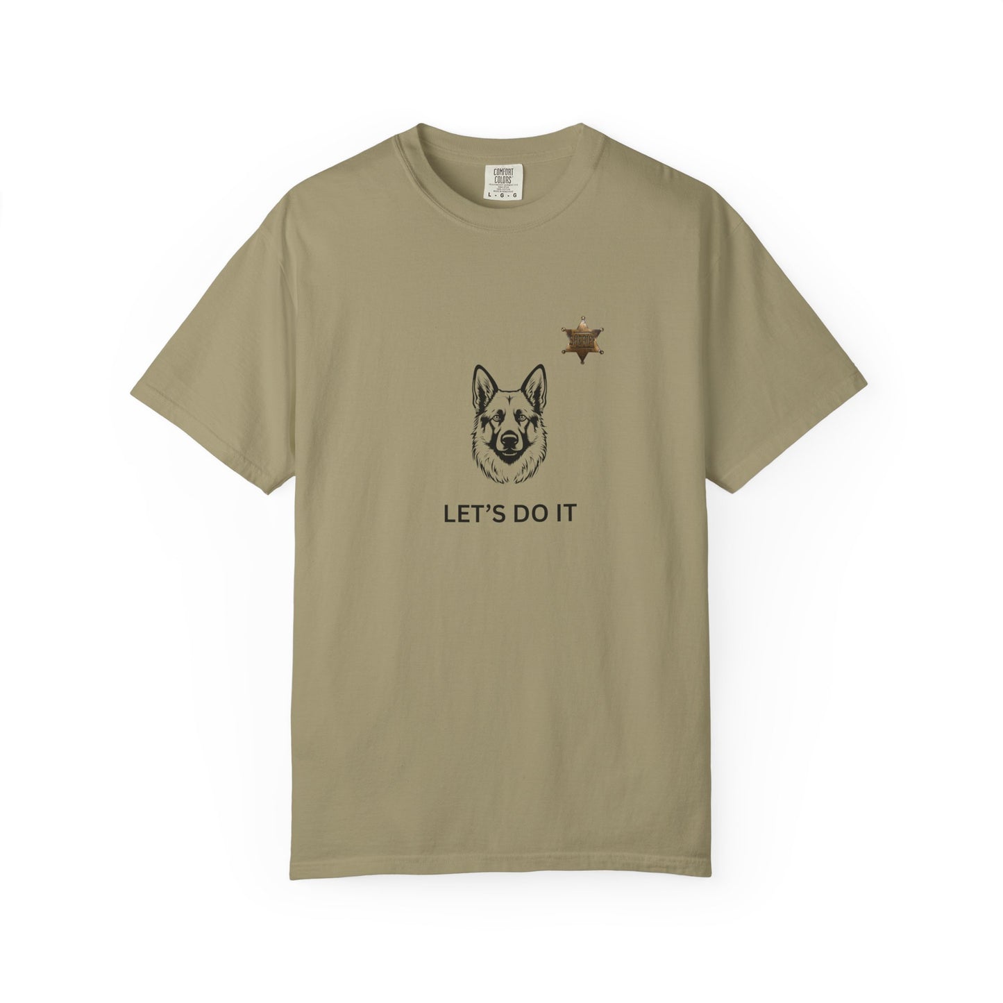 Police Dog Garment-Dyed T-Shirt - Lets Do It