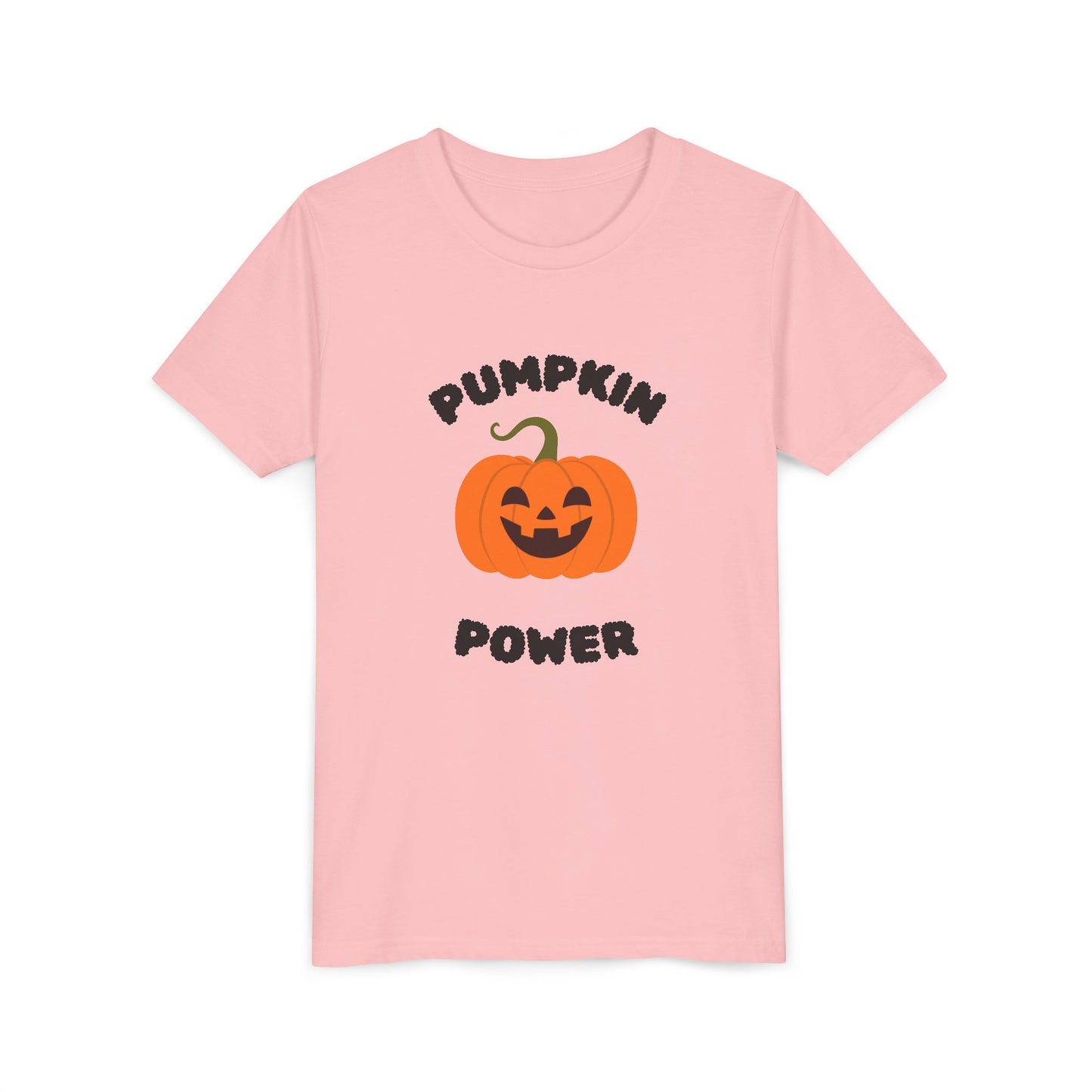 Halloween Youth T-Shirt with Pumpkin Power Design