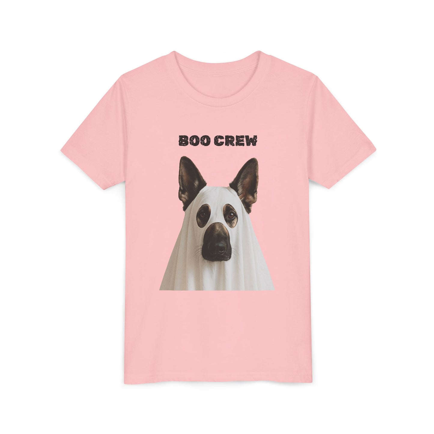 Boo Crew Youth German Shepard Tee, Fun Halloween Shirt