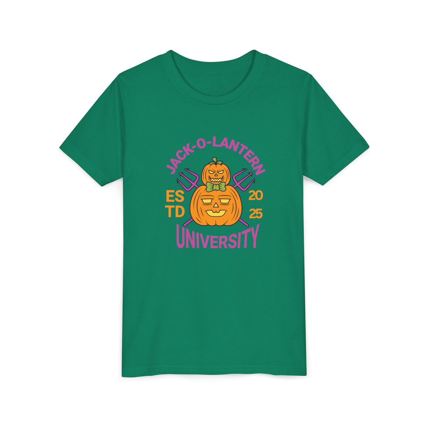 Jack-O-Lantern University Youth Tee Halloween T-Shirt