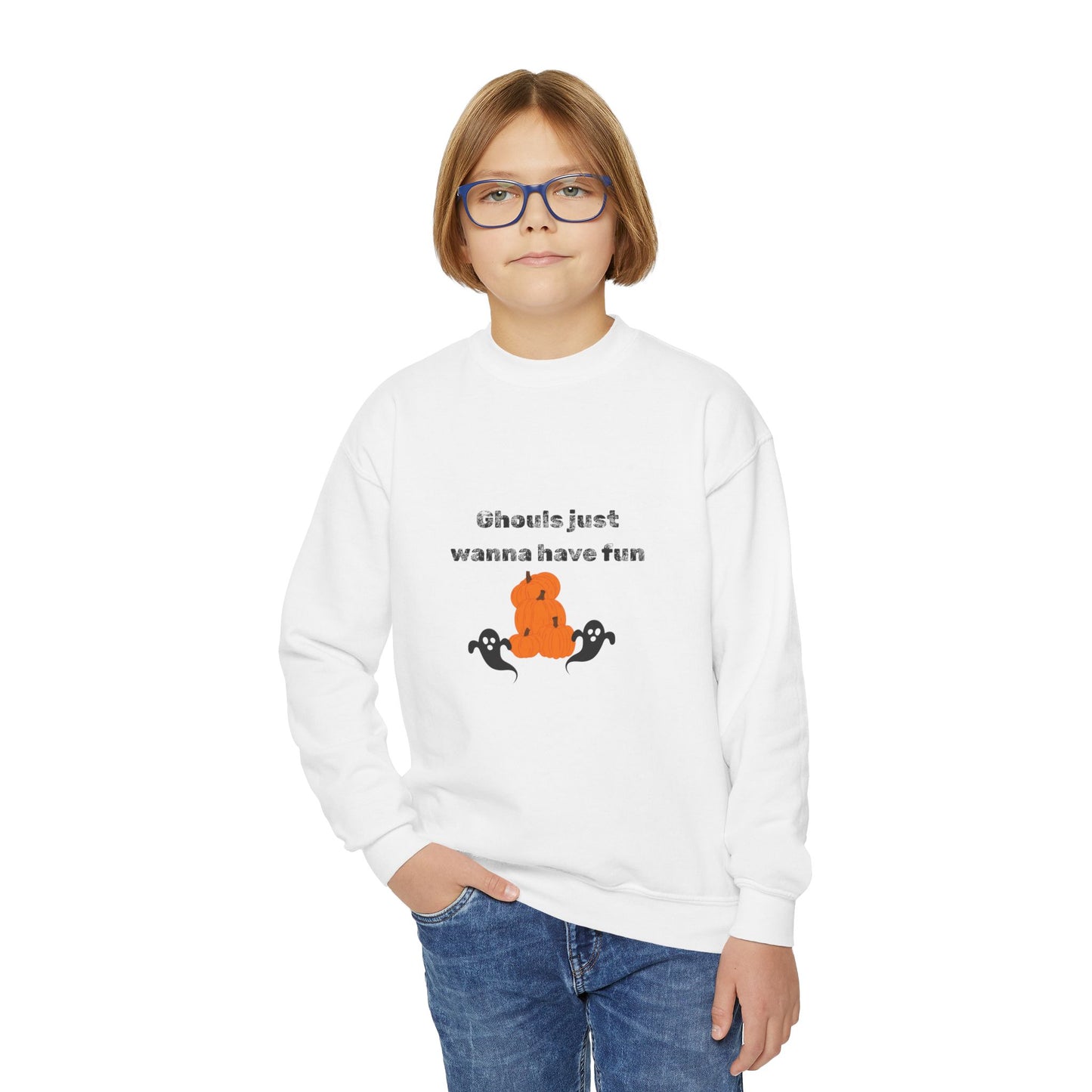 Ghouls Just Want to Have Fun Youth Crewneck Sweatshirt