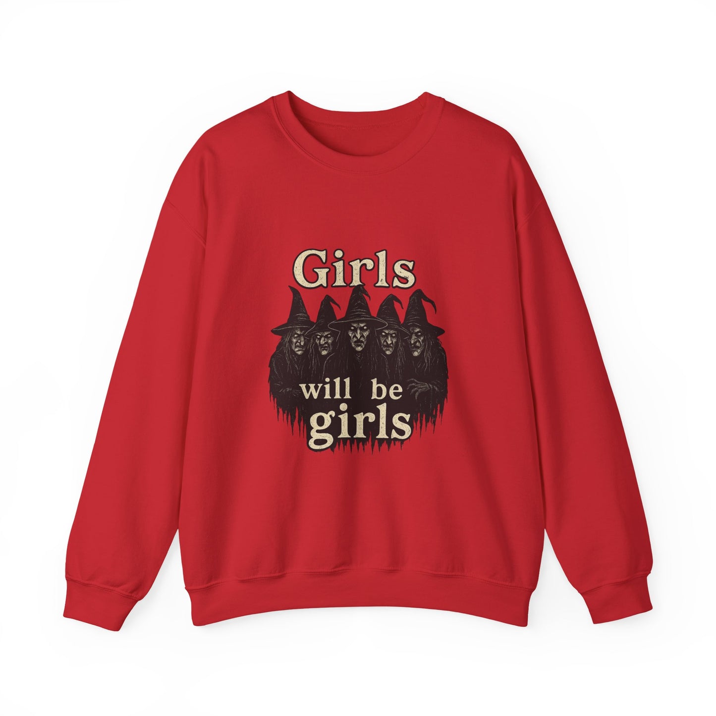 Halloween Feminist Sweatshirt, Girls Will Be Girls Crewneck