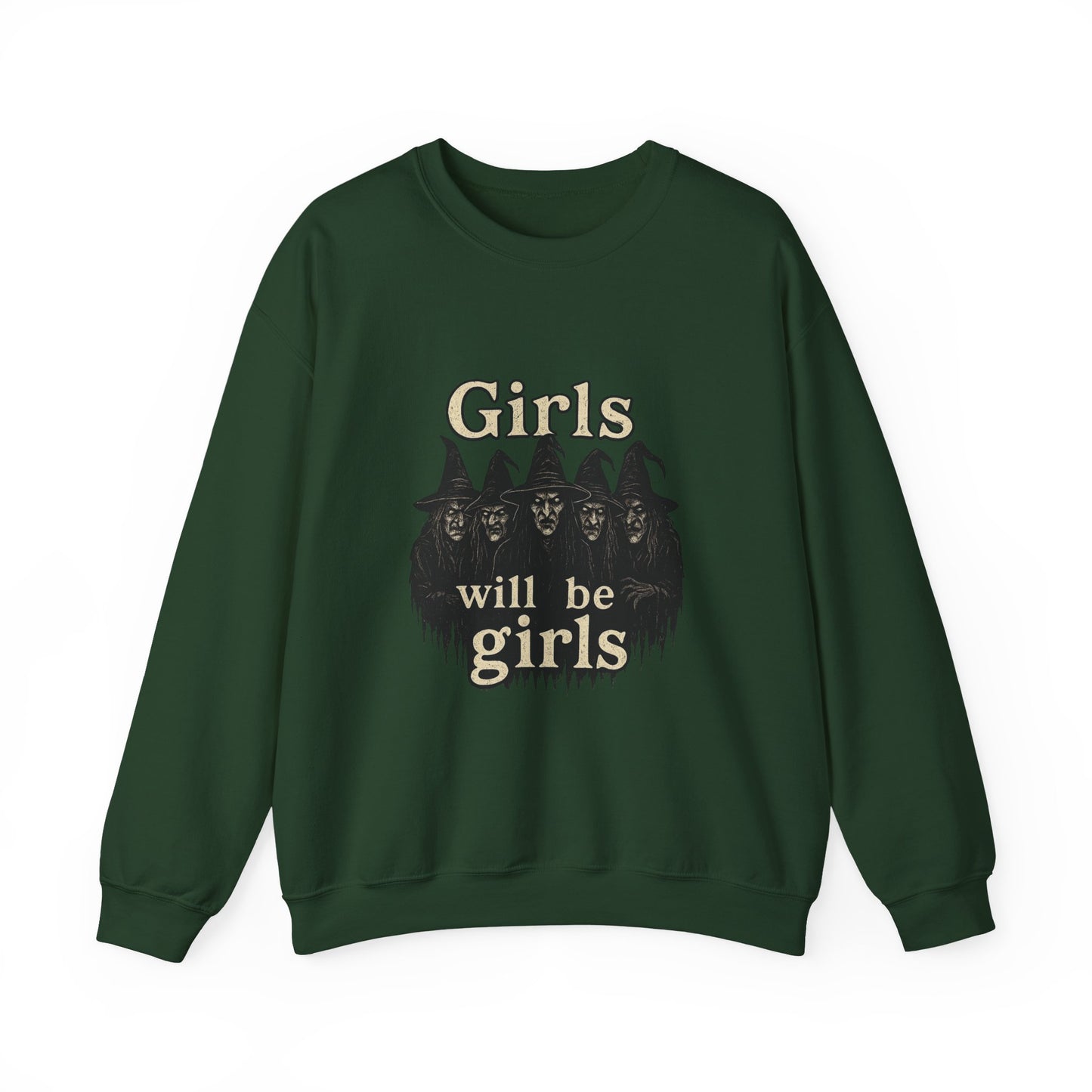 Halloween Feminist Sweatshirt, Girls Will Be Girls Crewneck