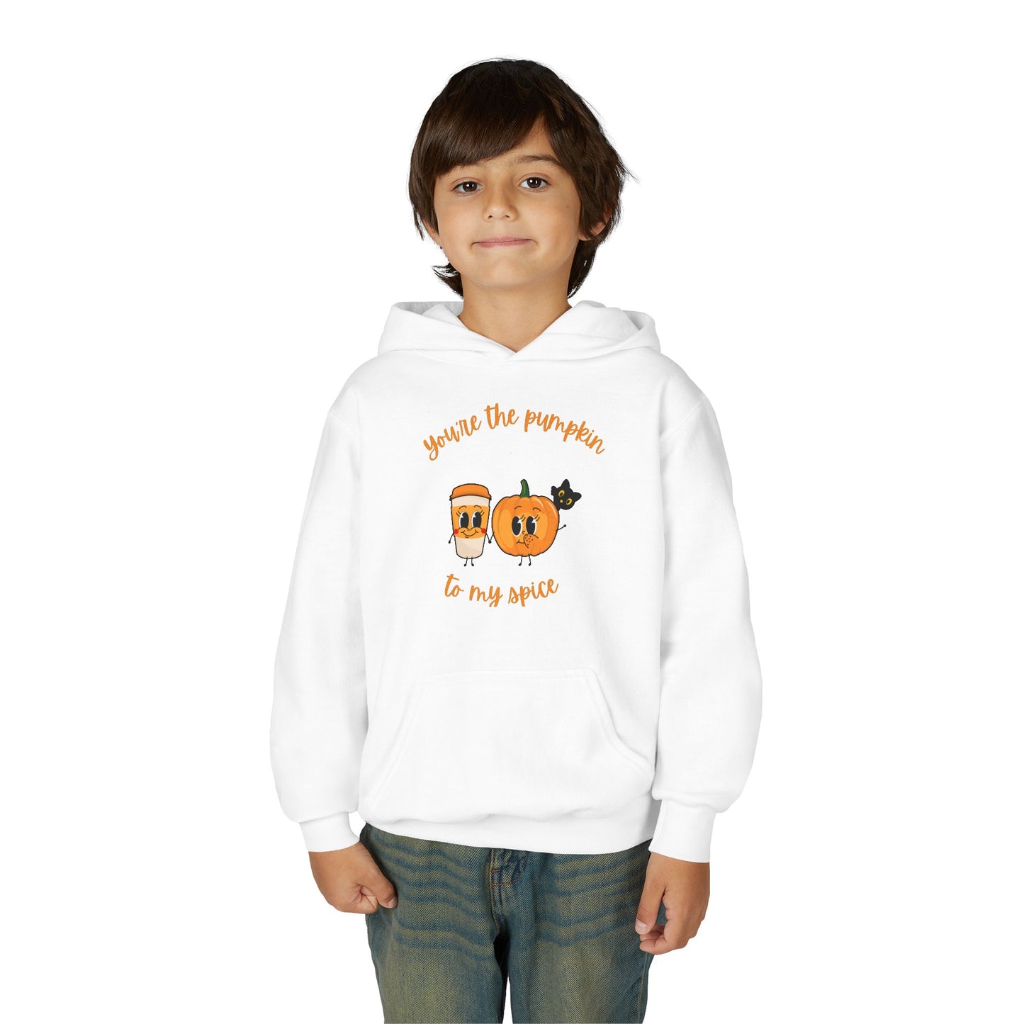 Cute Pumpkin Spice Youth Hoodie | Fall Sweatshirt