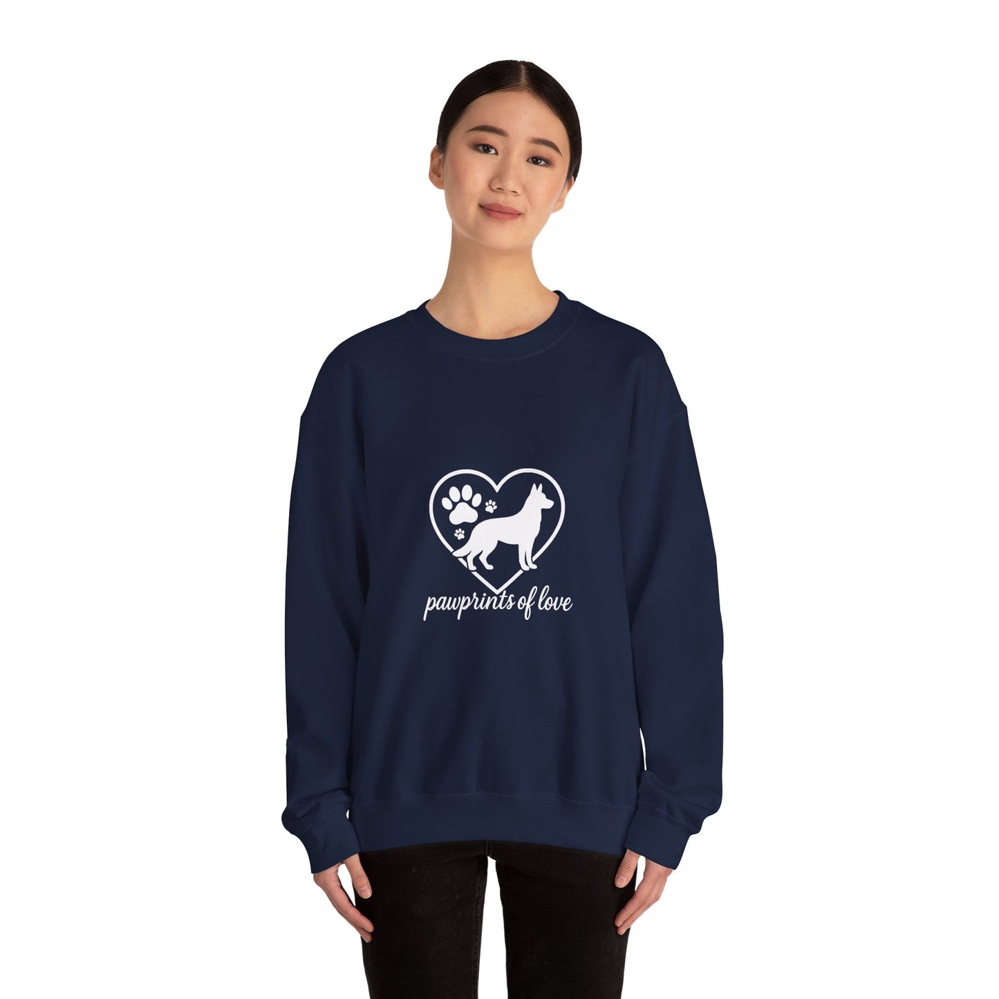More Pawprints of Love-Cozy Unisex Crewneck Sweatshirt - Perfect for Fall, Gift for Him/Her, Casual Wear