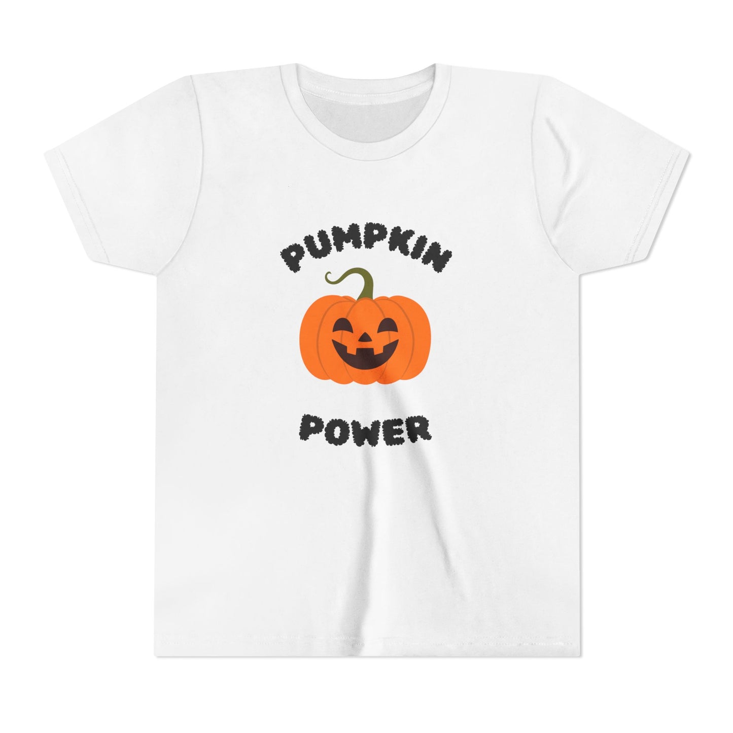 Halloween Youth T-Shirt with Pumpkin Power Design