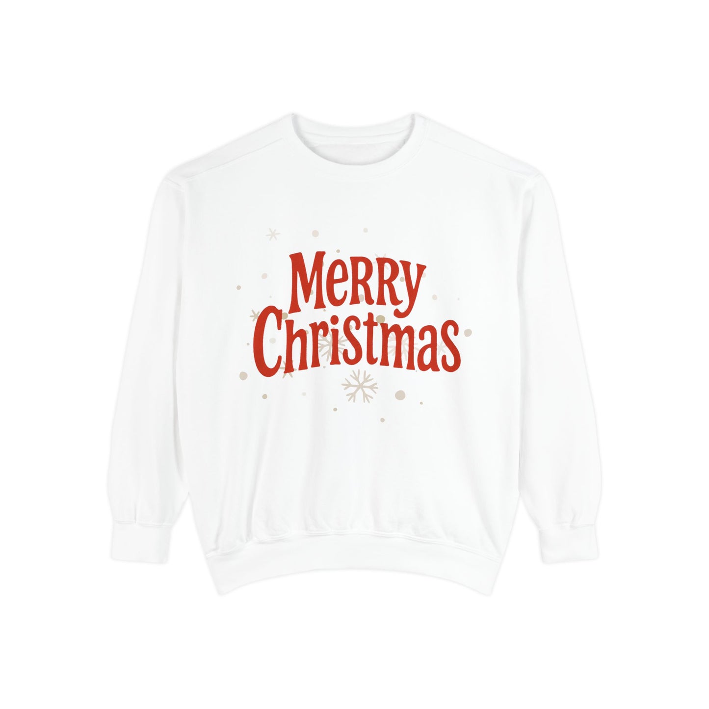Merry Christmas Unisex Garment-Dyed Sweatshirt