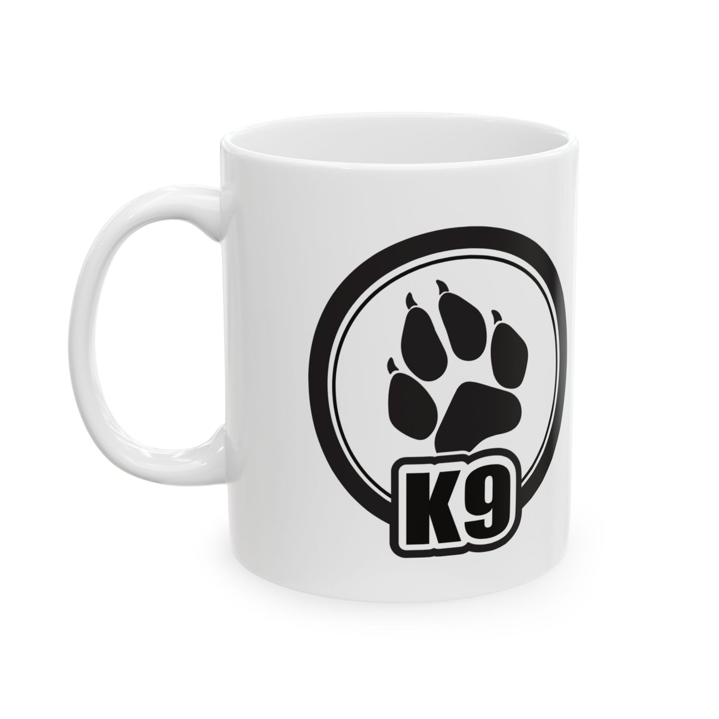 K9 Paw Print Ceramic Mug - Perfect for Dog Lovers,
