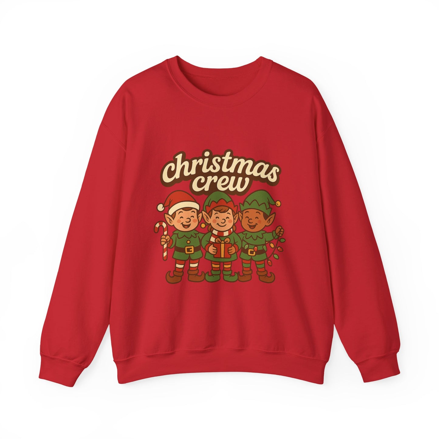 The crew of Christmas elves Unisex Heavy Blend™ Crewneck Sweatshirt