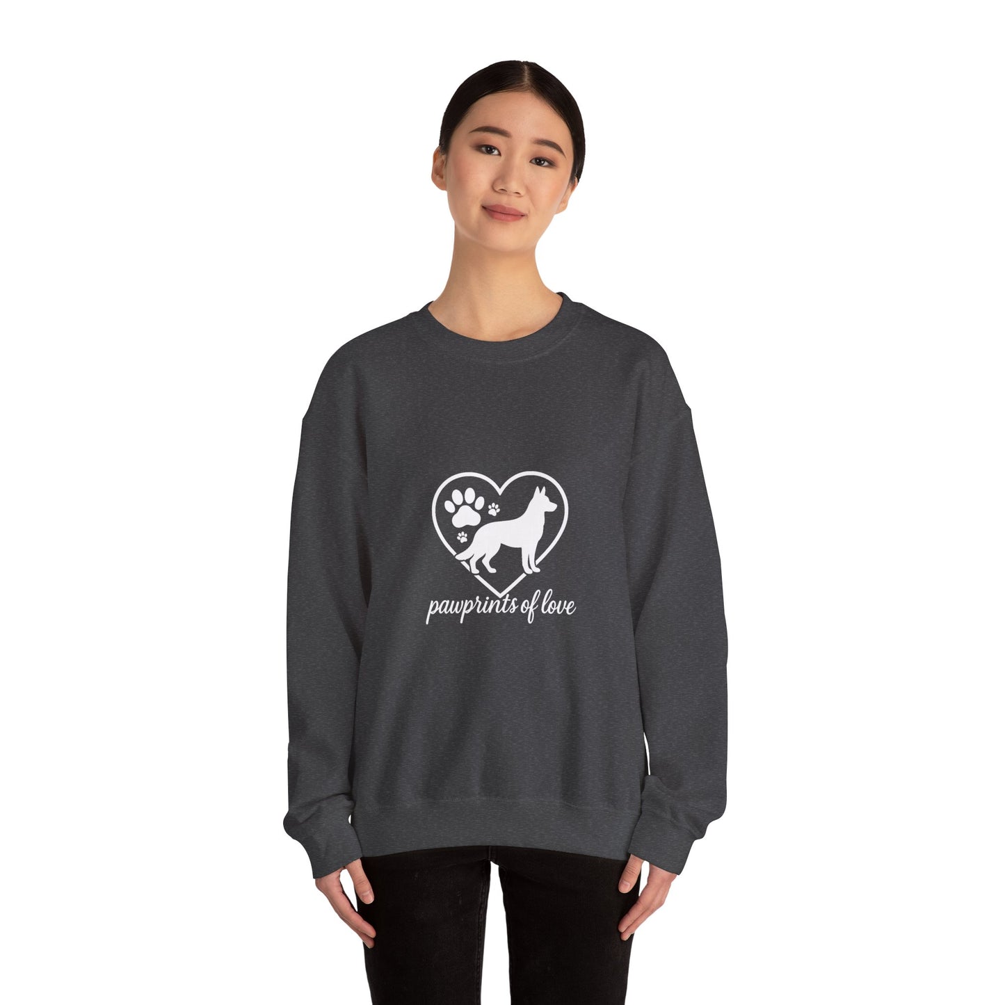 More Pawprints of Love-Cozy Unisex Crewneck Sweatshirt - Perfect for Fall, Gift for Him/Her, Casual Wear