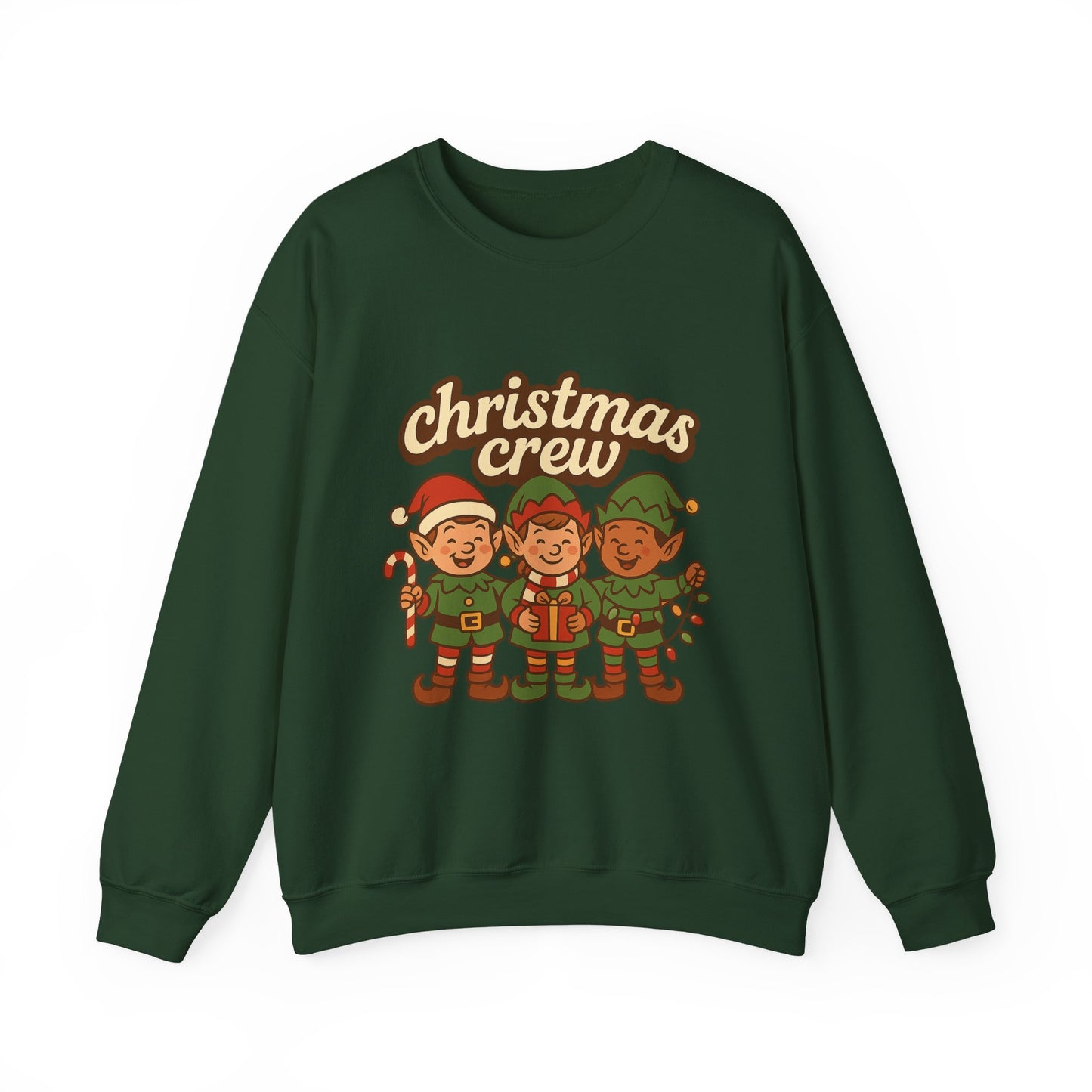 The crew of Christmas elves Unisex Heavy Blend™ Crewneck Sweatshirt