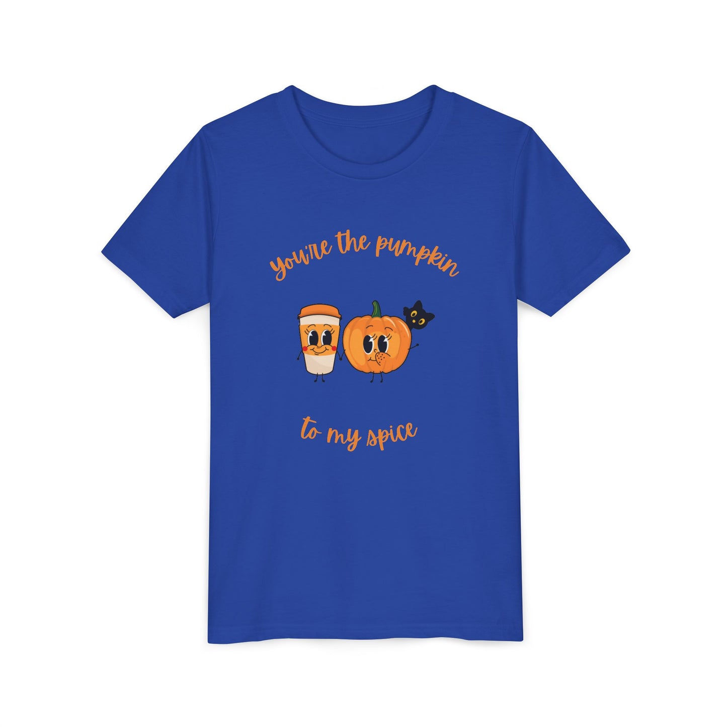 Cute Pumpkin Spice Youth Tee, Halloween T-Shirt