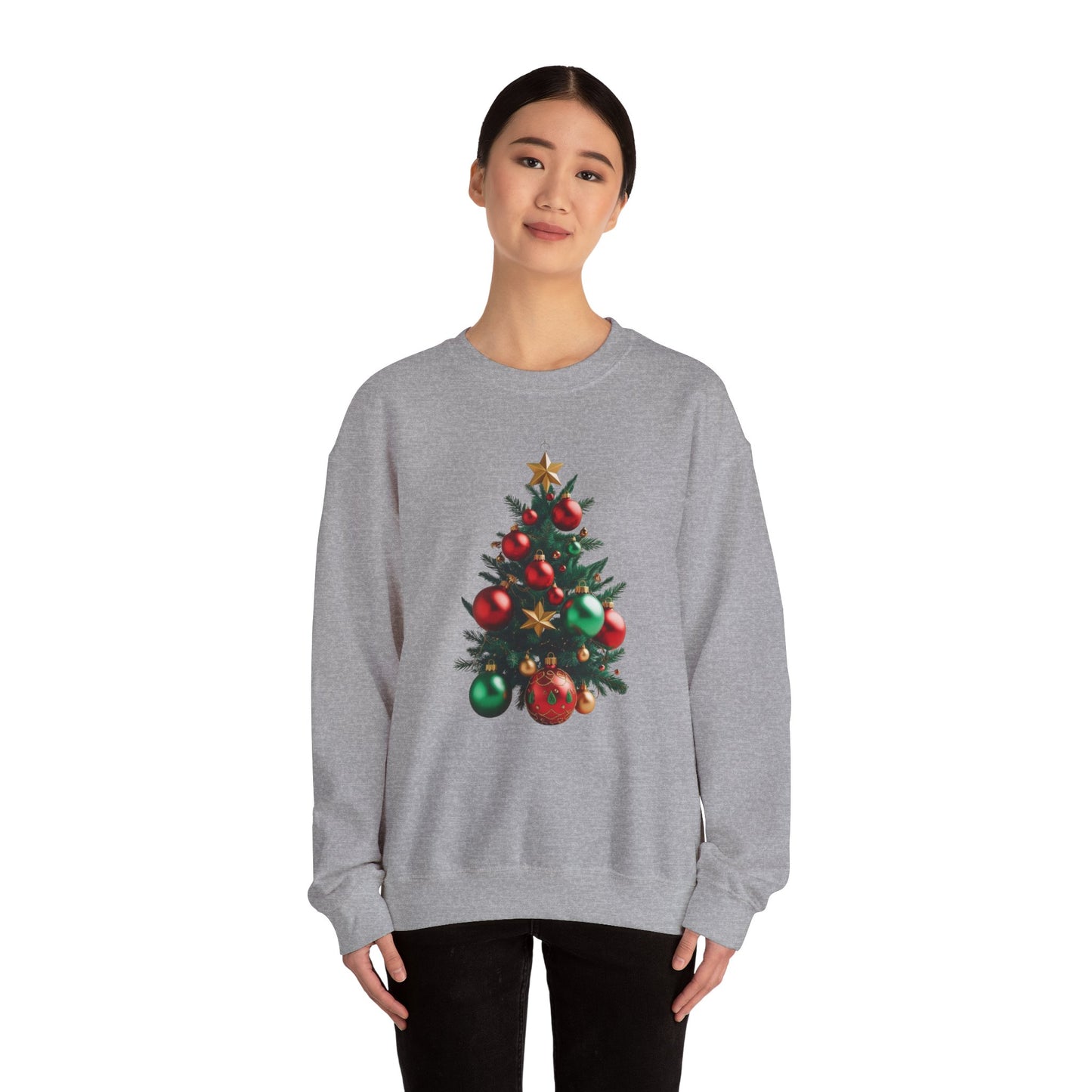 Christmas tree ornament design Unisex Heavy Blend™ Crewneck Sweatshirt