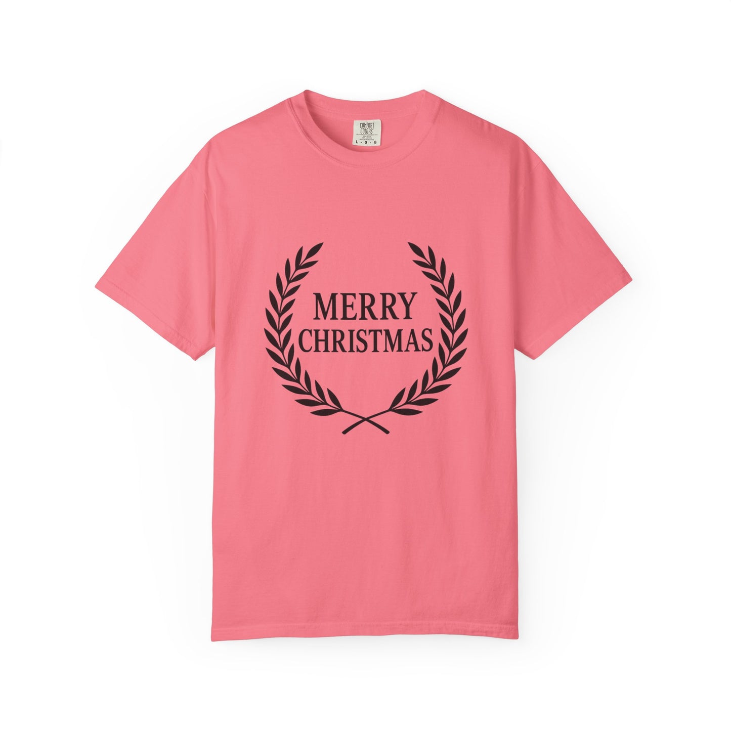 Merry Christmas Unisex Garment-Dyed T-shirt | Holiday Tee, Festive Shirt