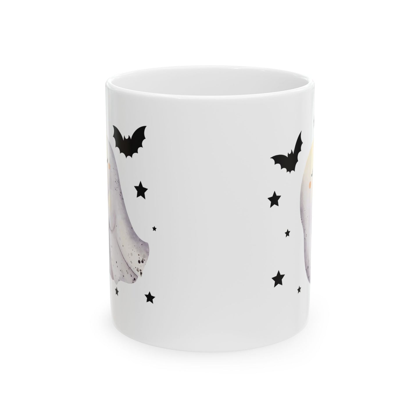 Spooky Ghost Ceramic Mug for Halloween 11oz and 15oz
