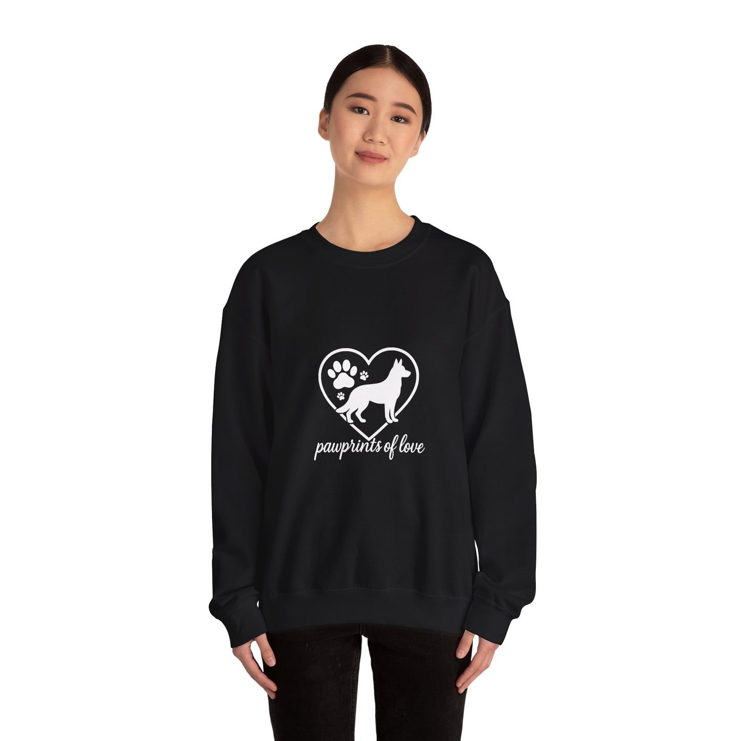 More Pawprints of Love-Cozy Unisex Crewneck Sweatshirt - Perfect for Fall, Gift for Him/Her, Casual Wear
