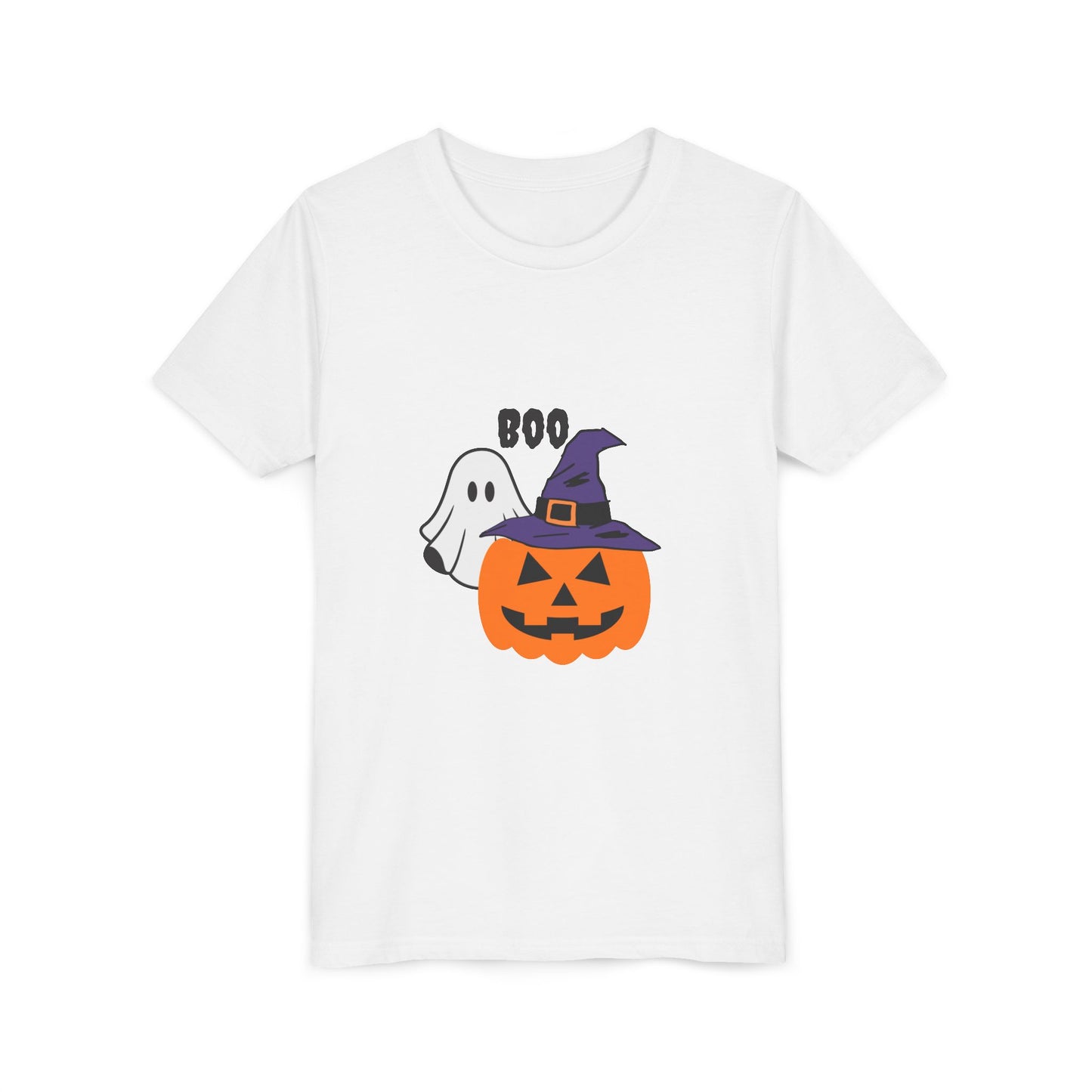 Halloween Ghost & Pumpkin Youth Tee