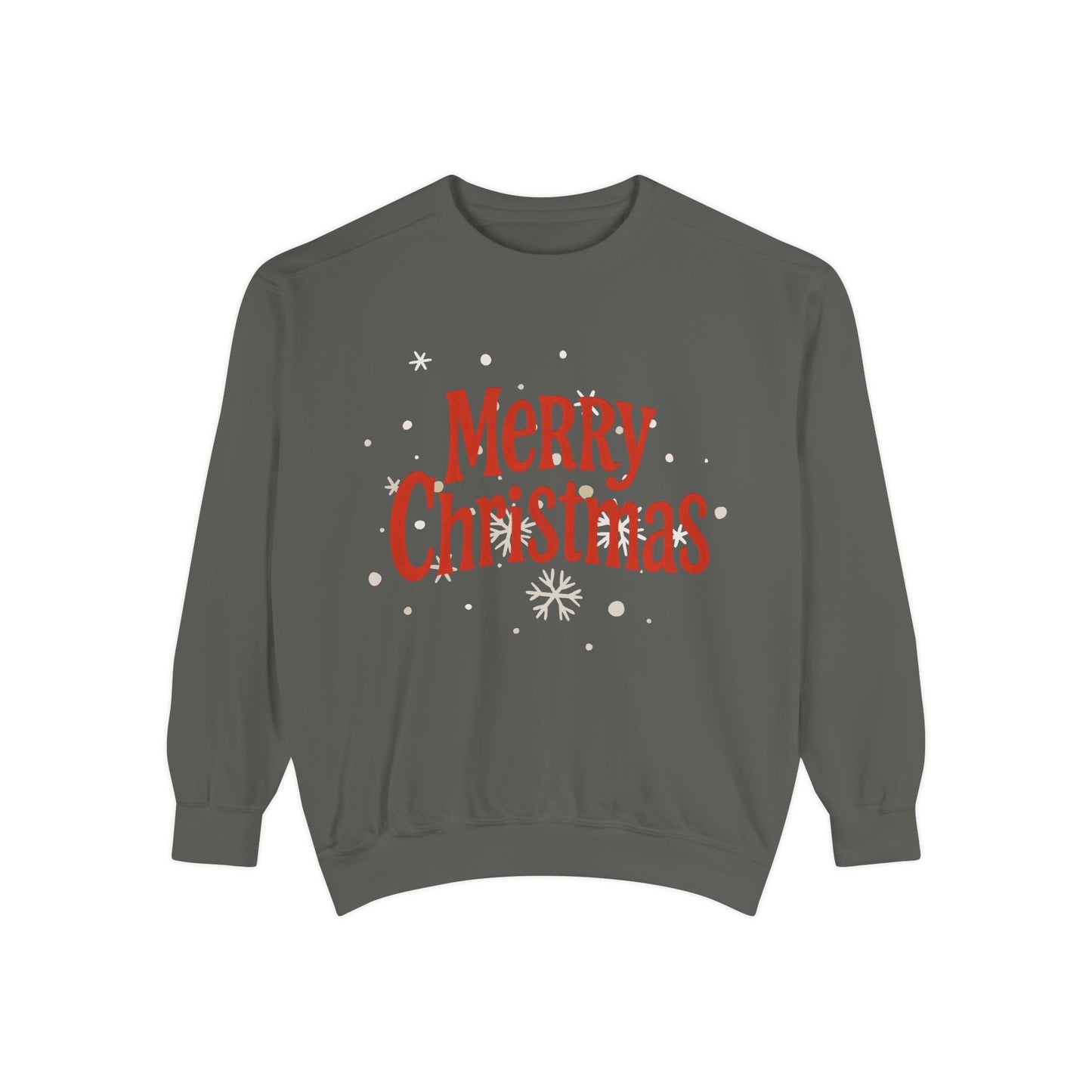 Merry Christmas Unisex Garment-Dyed Sweatshirt