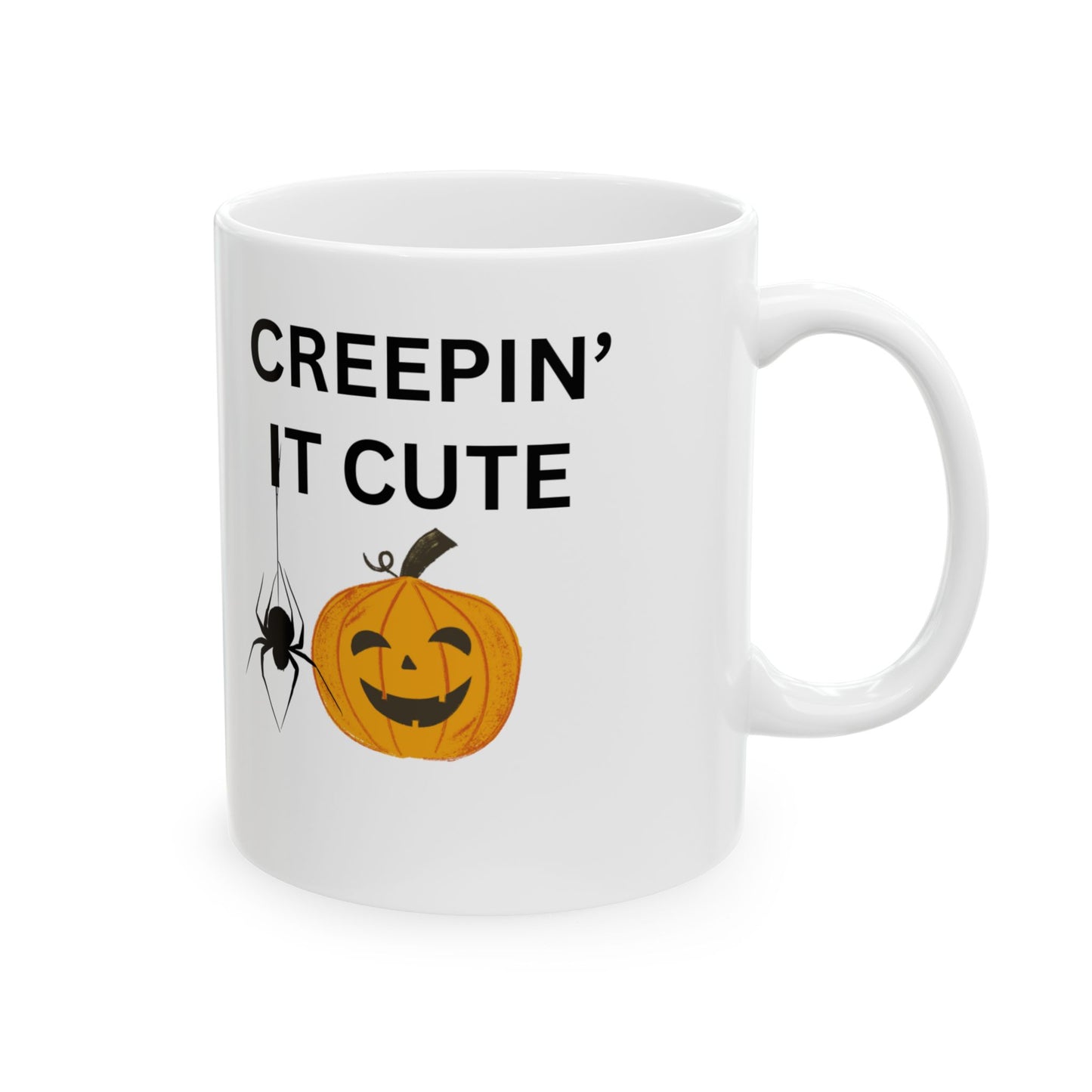 Halloween Mug - Creeping It Cute Ceramic Mug (11oz)