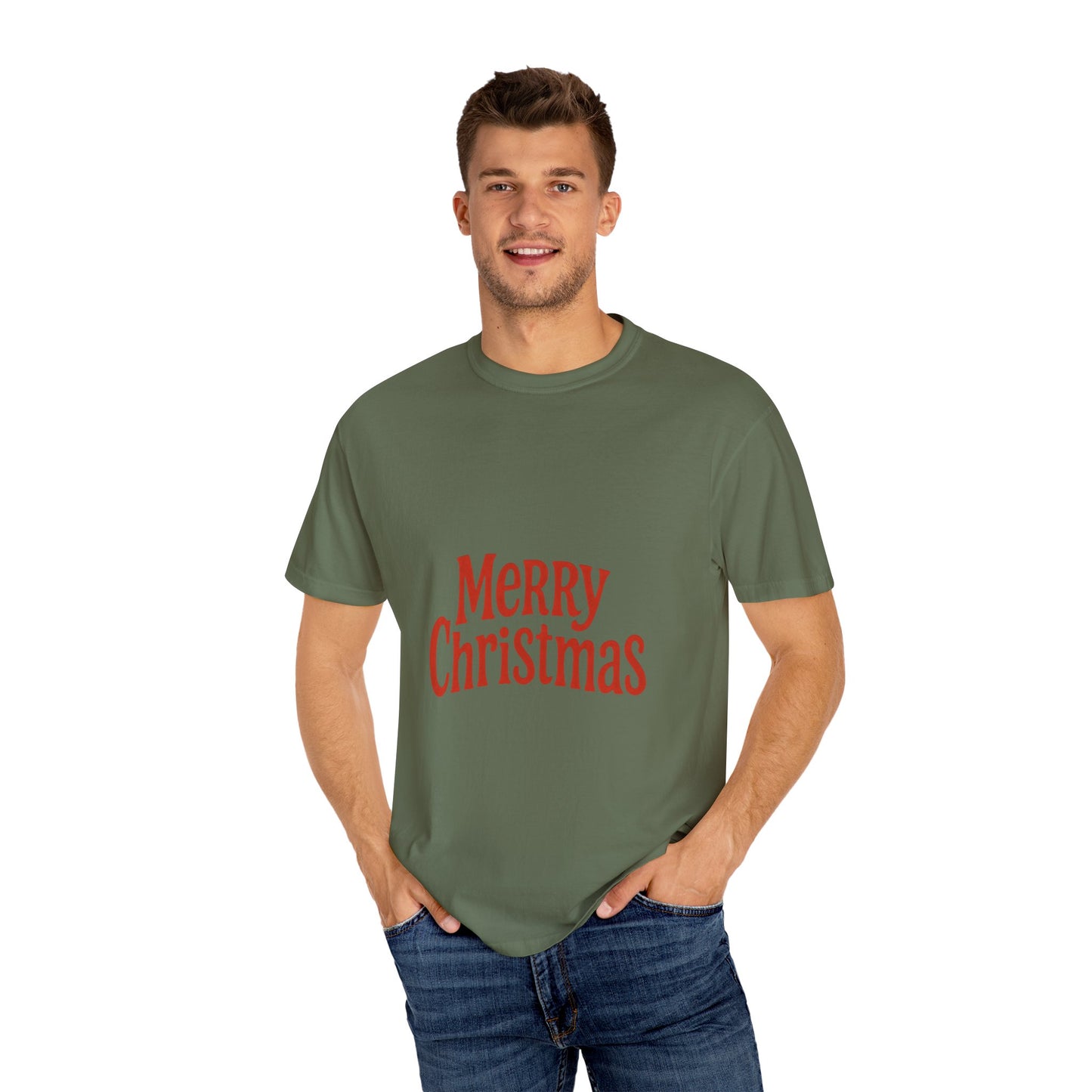 Merry Christmas Unisex Garment-Dyed T-shirt