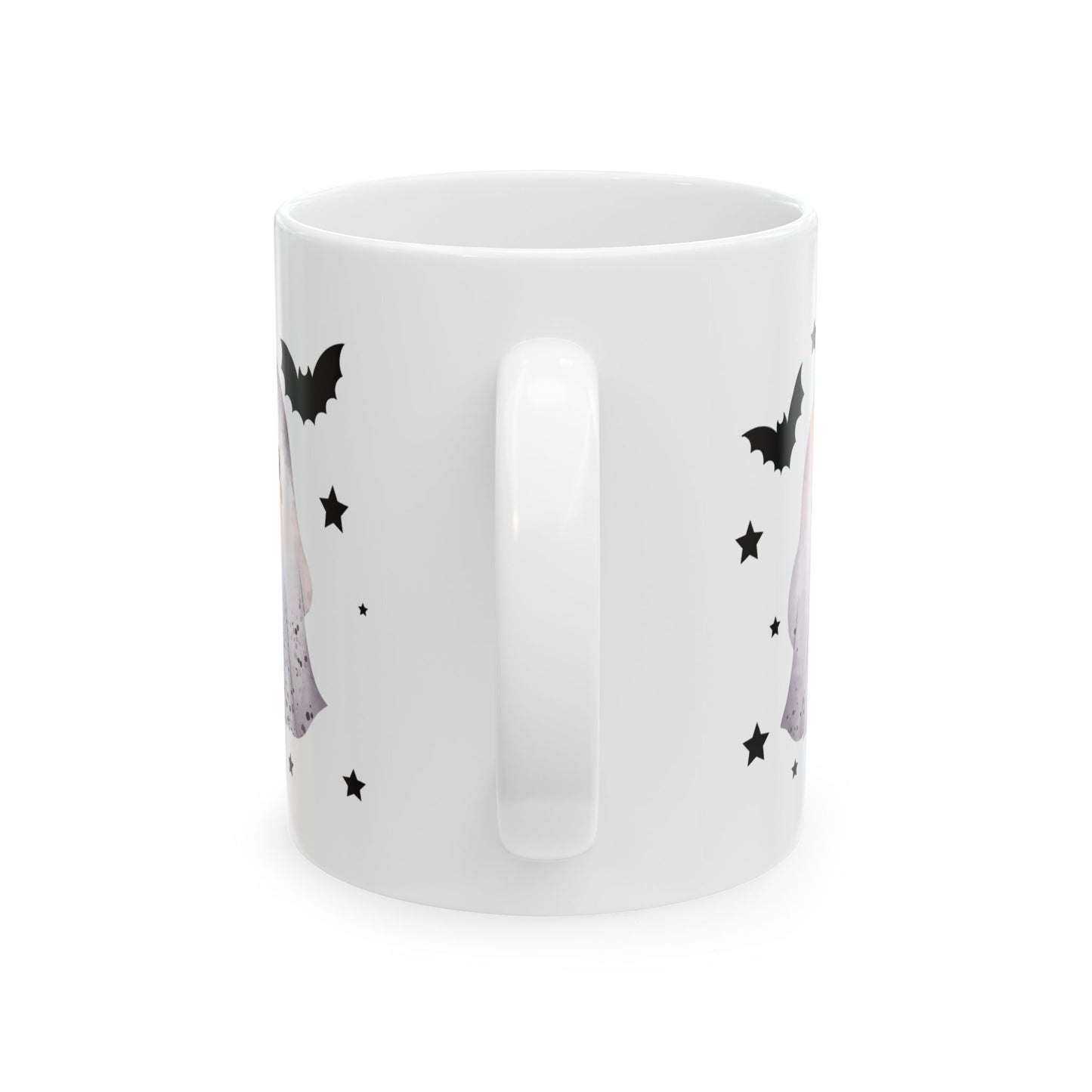 Spooky Halloween Ceramic Mug, Ghost Design, 11oz 15oz