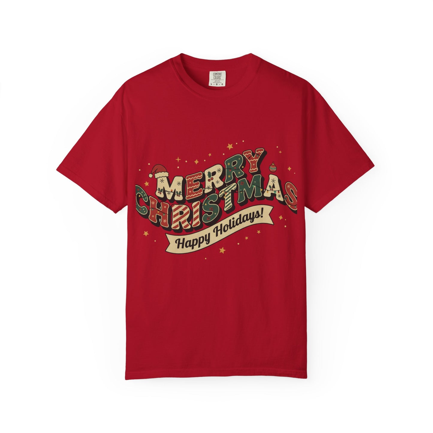 Merry Christmas Tee | Unisex Garment-Dyed T-Shirt for Holiday Cheer, Christmas Gift, Seasonal Wear, Funny T-Shirt, Festive Apparel