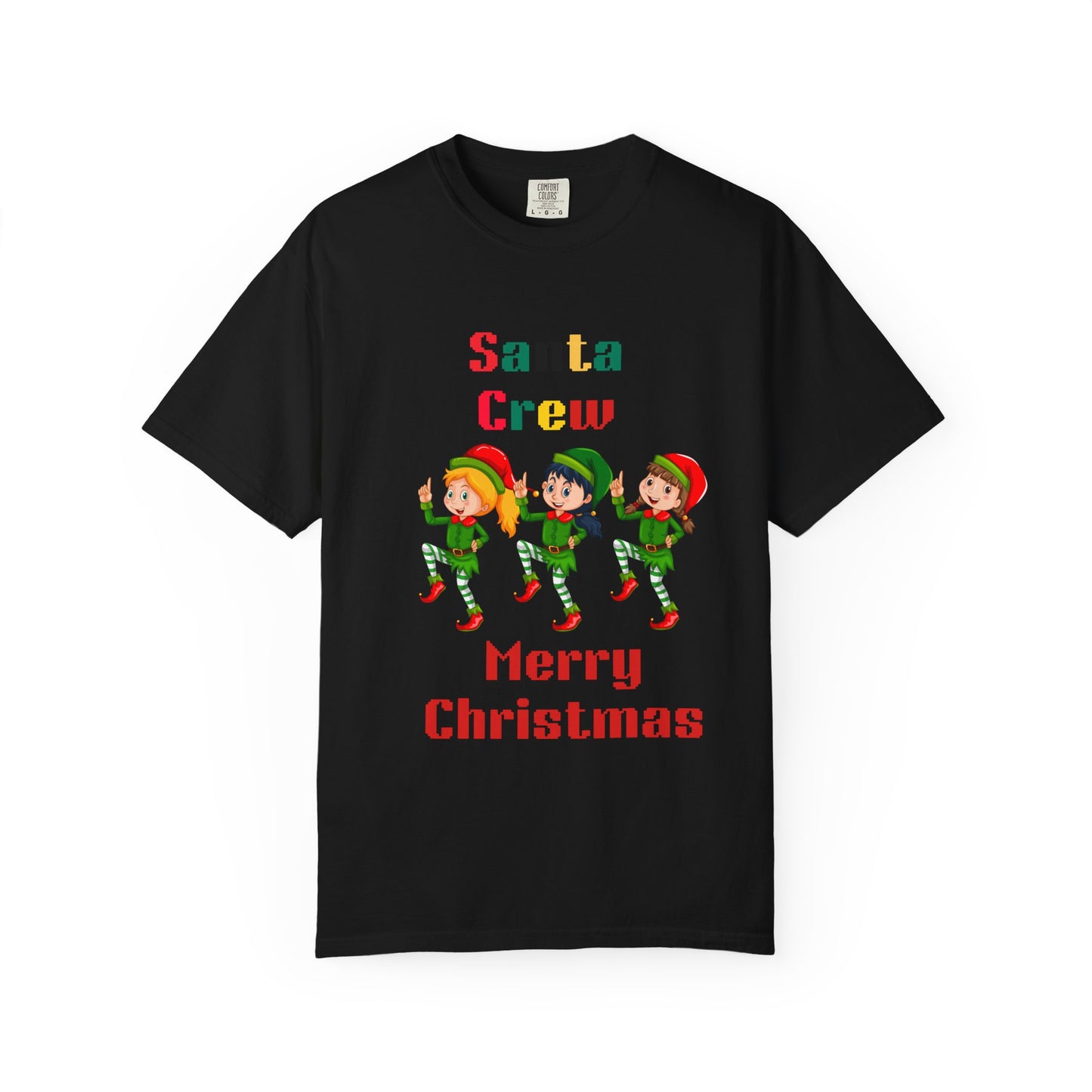 Christmas Elf T-Shirt, Fun Holiday Tee, Santa Crew Shirt, Cute Family Matching Tee, Festive Gift for Kids & Adults
