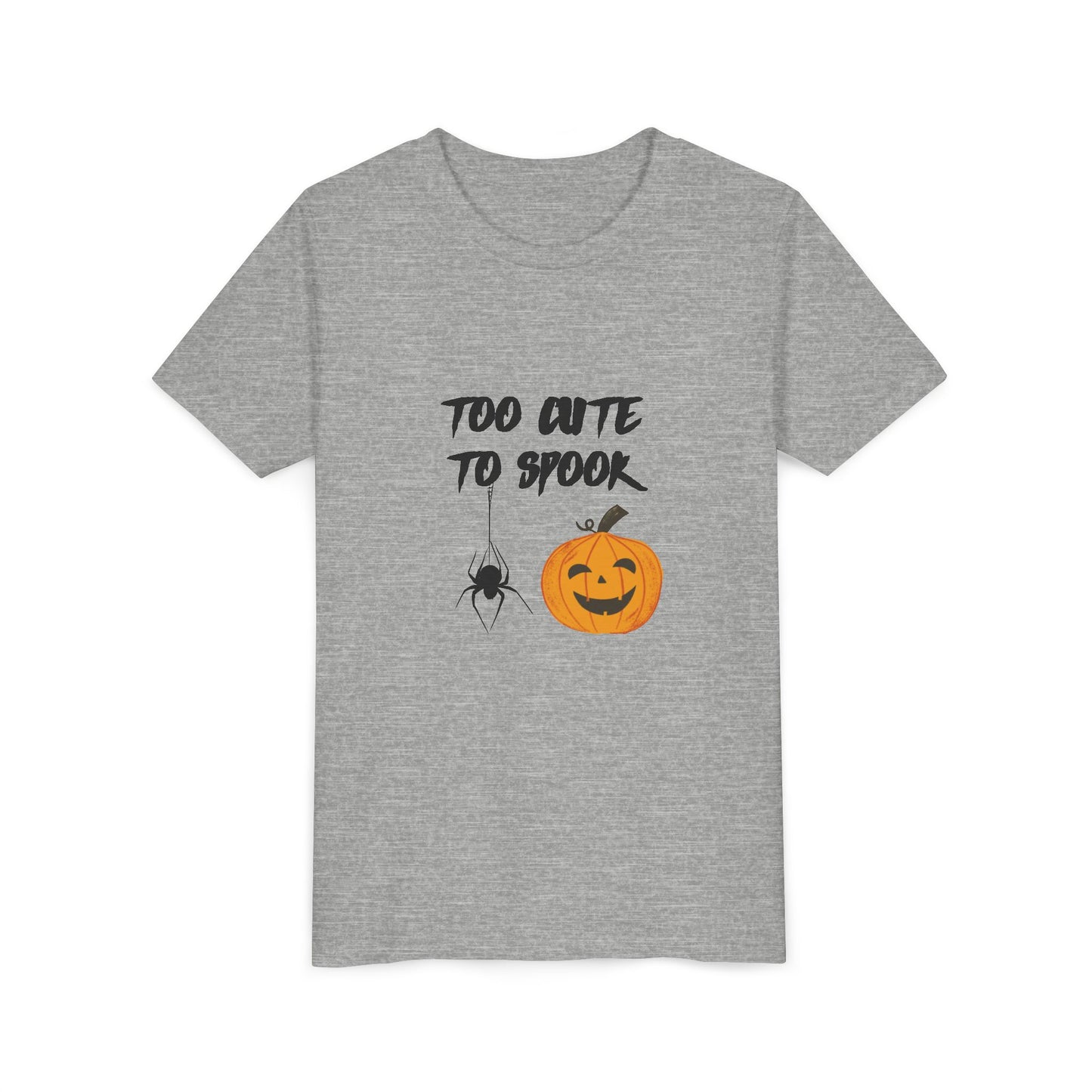 Too Cute to Spook Youth Tee, Halloween Kids Shirt, Adorable Trick or Treat Tee