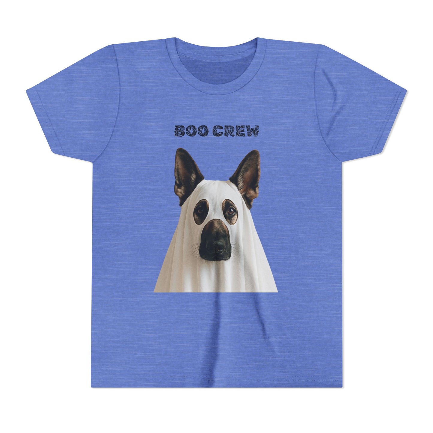Boo Crew Youth German Shepard Tee, Fun Halloween Shirt