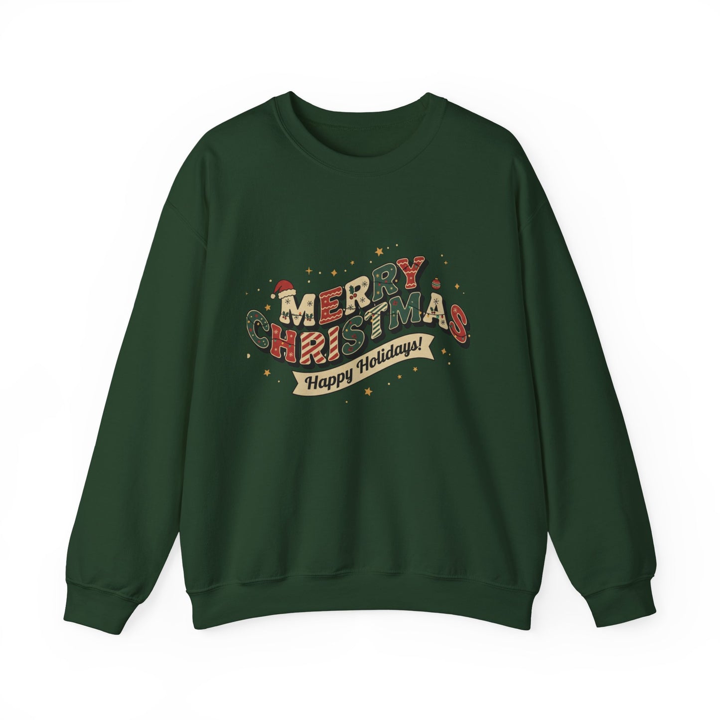 Cozy Holiday Crewneck Sweatshirt - Merry Christmas Design