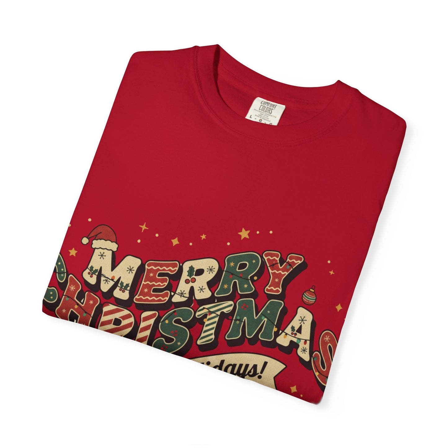 Merry Christmas Tee | Unisex Garment-Dyed T-Shirt for Holiday Cheer, Christmas Gift, Seasonal Wear, Funny T-Shirt, Festive Apparel