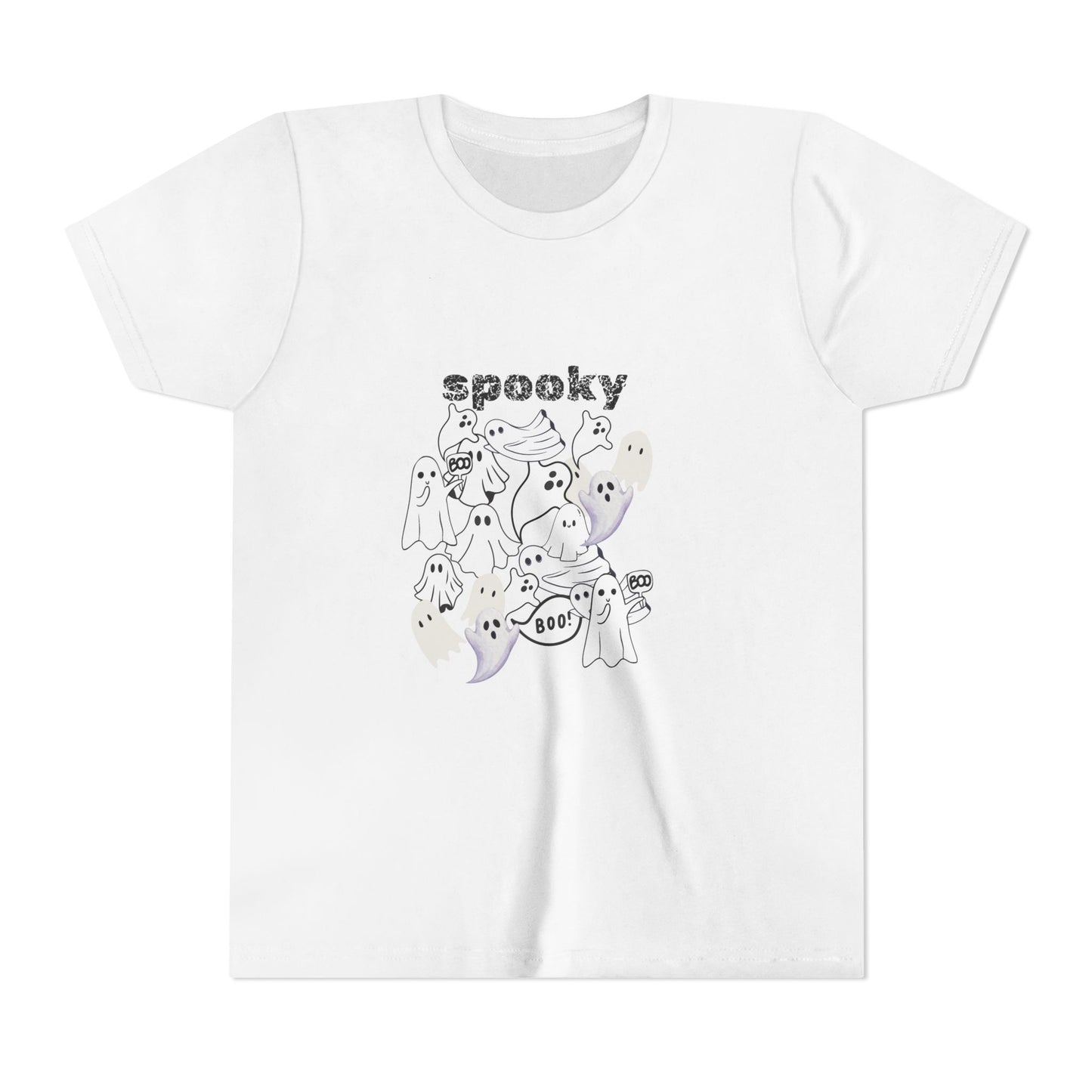 Spooky Ghost Youth Tee Halloween Shirt