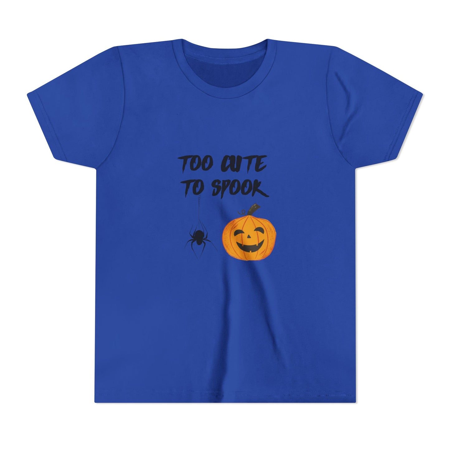 Too Cute to Spook Youth Tee, Halloween Kids Shirt, Adorable Trick or Treat Tee