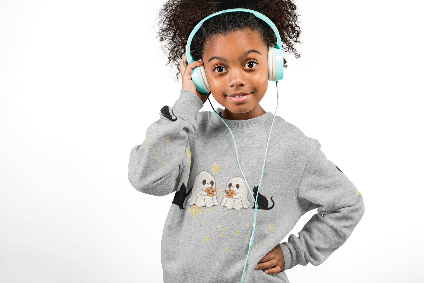 Adorable Youth Hooded Sweatshirt for Halloween and the fall season