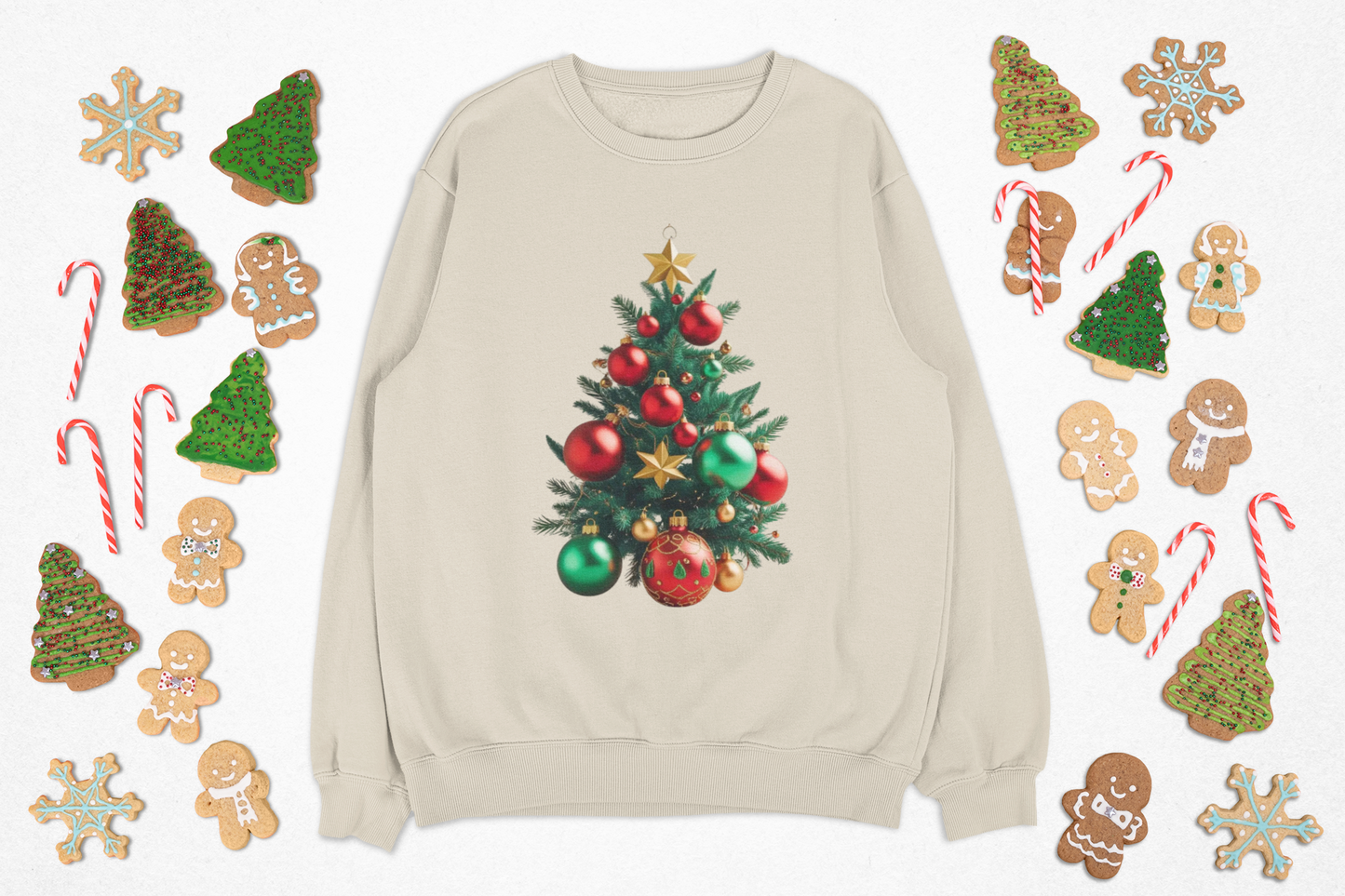 Christmas tree ornament design Unisex Heavy Blend™ Crewneck Sweatshirt