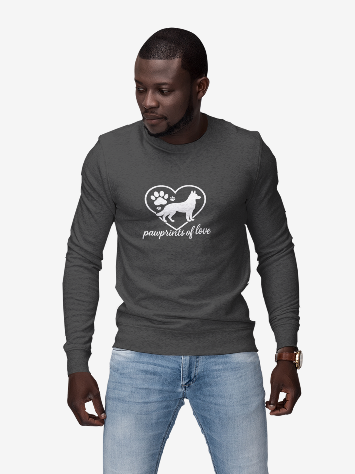 More Pawprints of Love-Cozy Unisex Crewneck Sweatshirt - Perfect for Fall, Gift for Him/Her, Casual Wear