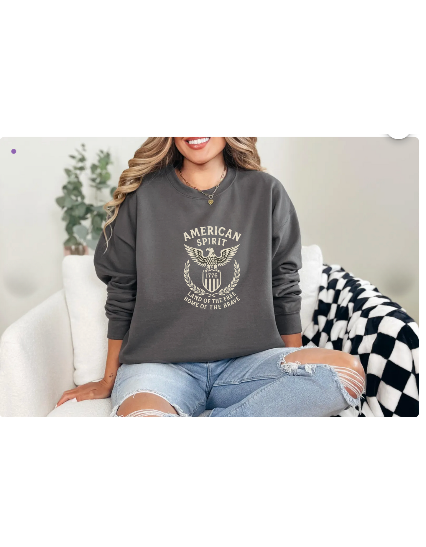 American Spirit Unisex Sweatshirt | Cozy Crewneck for Everyday Wear | Great for Gifting, Casual Outfits, Holidays, and Celebrations
