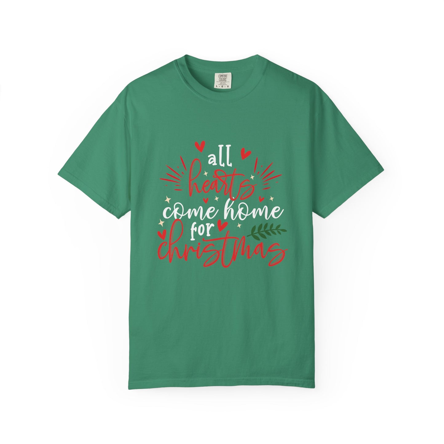Unisex Christmas Garment-Dyed T-shirt expressing a wish to be home for the holiday