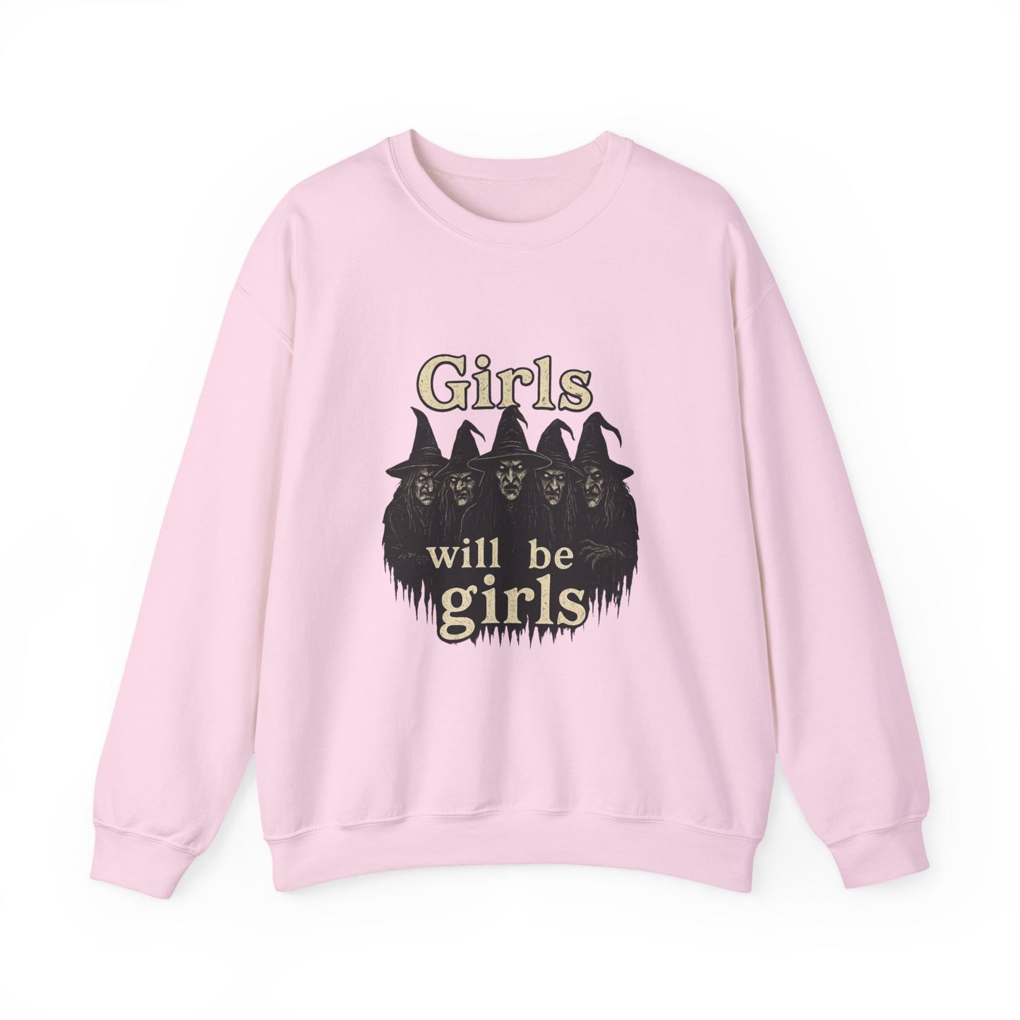 Halloween Feminist Sweatshirt, Girls Will Be Girls Crewneck