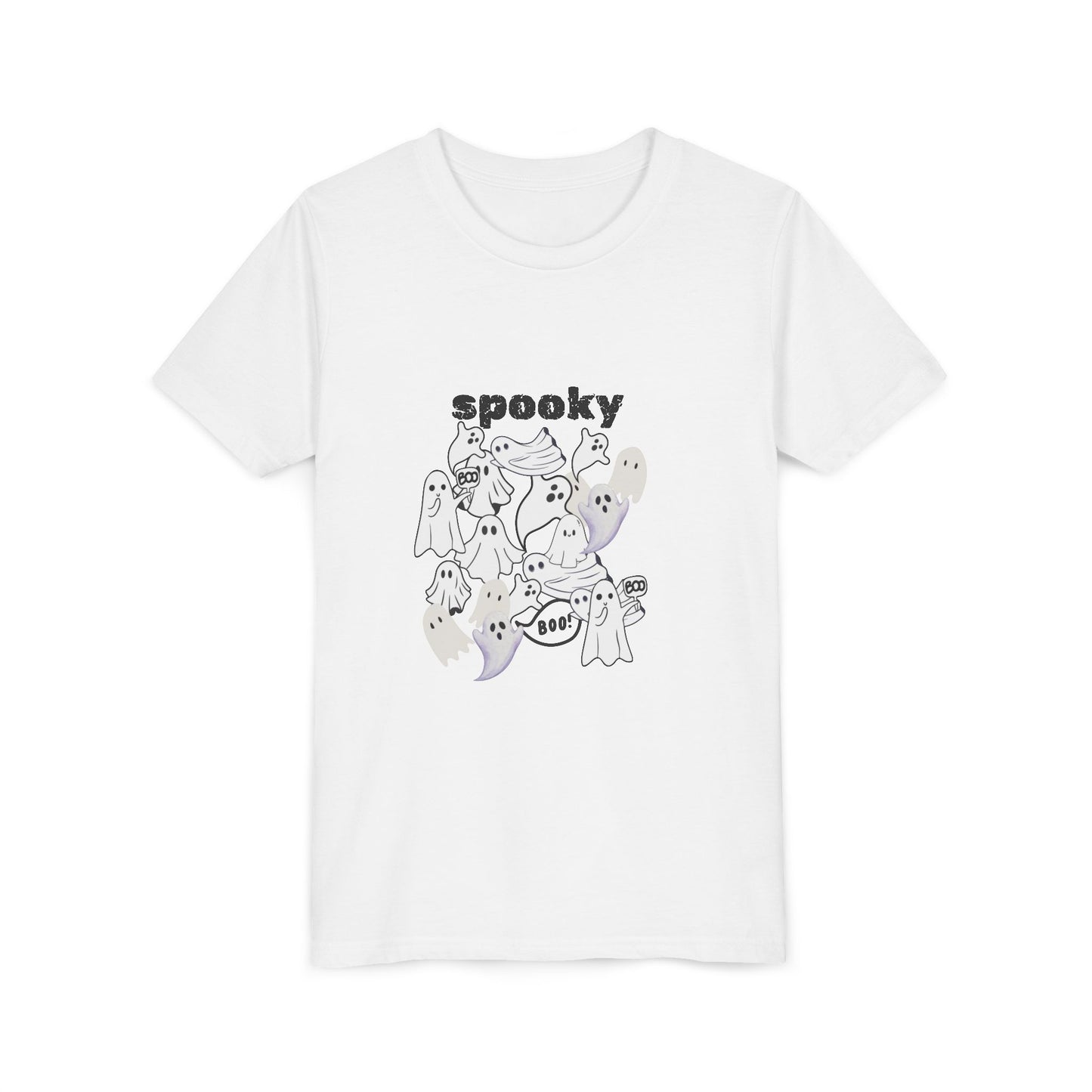 Spooky Ghost Youth Tee Halloween Shirt