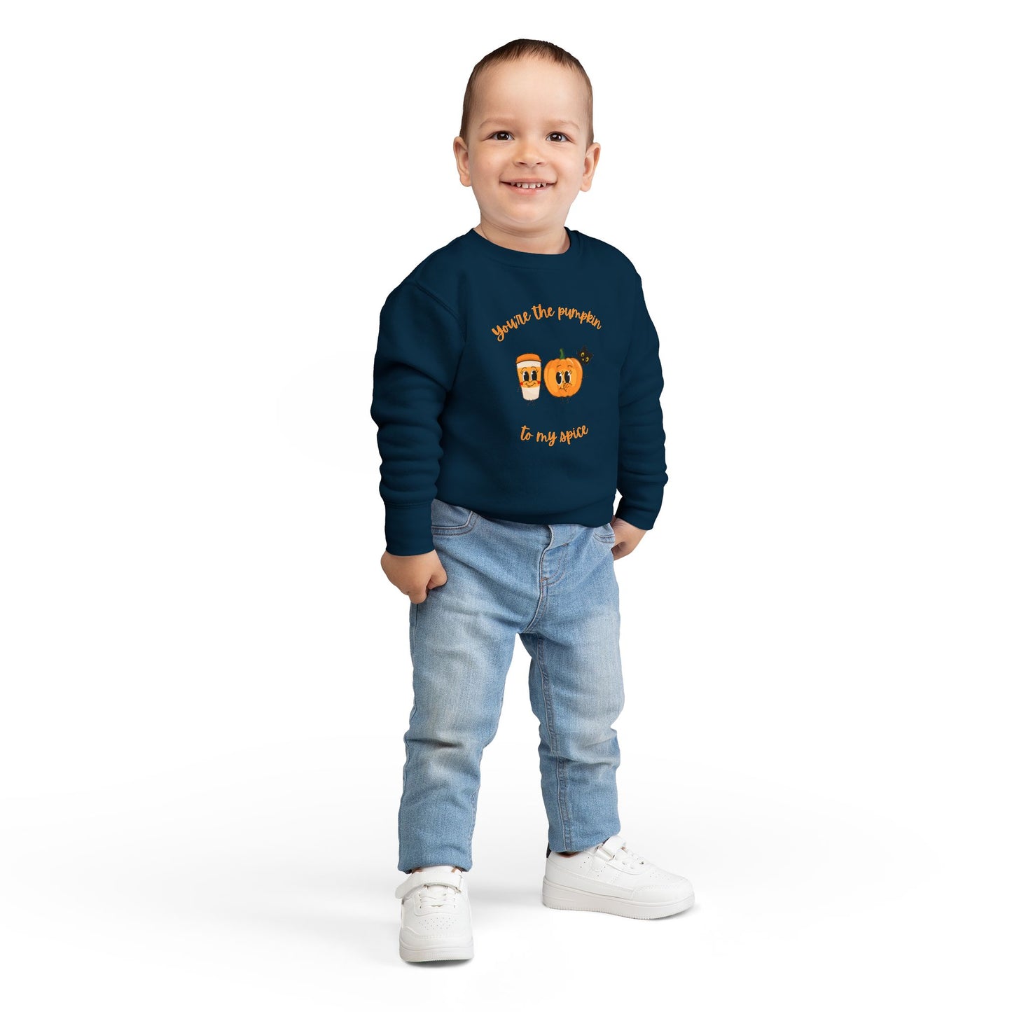 Adorable Pumpkin-Themed Toddler Sweatshirt, Cute Fall Apparel, Halloween Gift, Autumn Outfit, Toddler Clothing