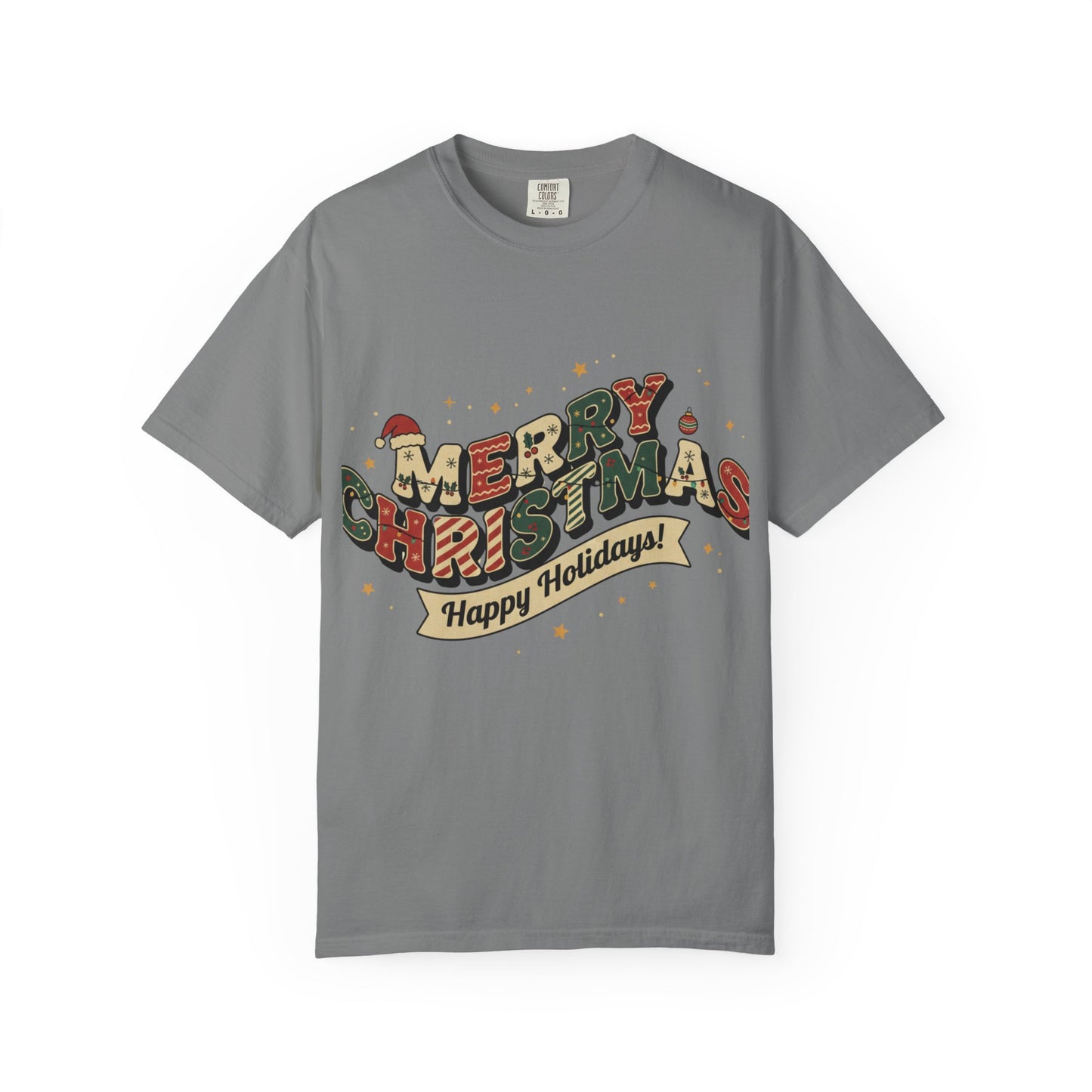 Merry Christmas Tee | Unisex Garment-Dyed T-Shirt for Holiday Cheer, Christmas Gift, Seasonal Wear, Funny T-Shirt, Festive Apparel