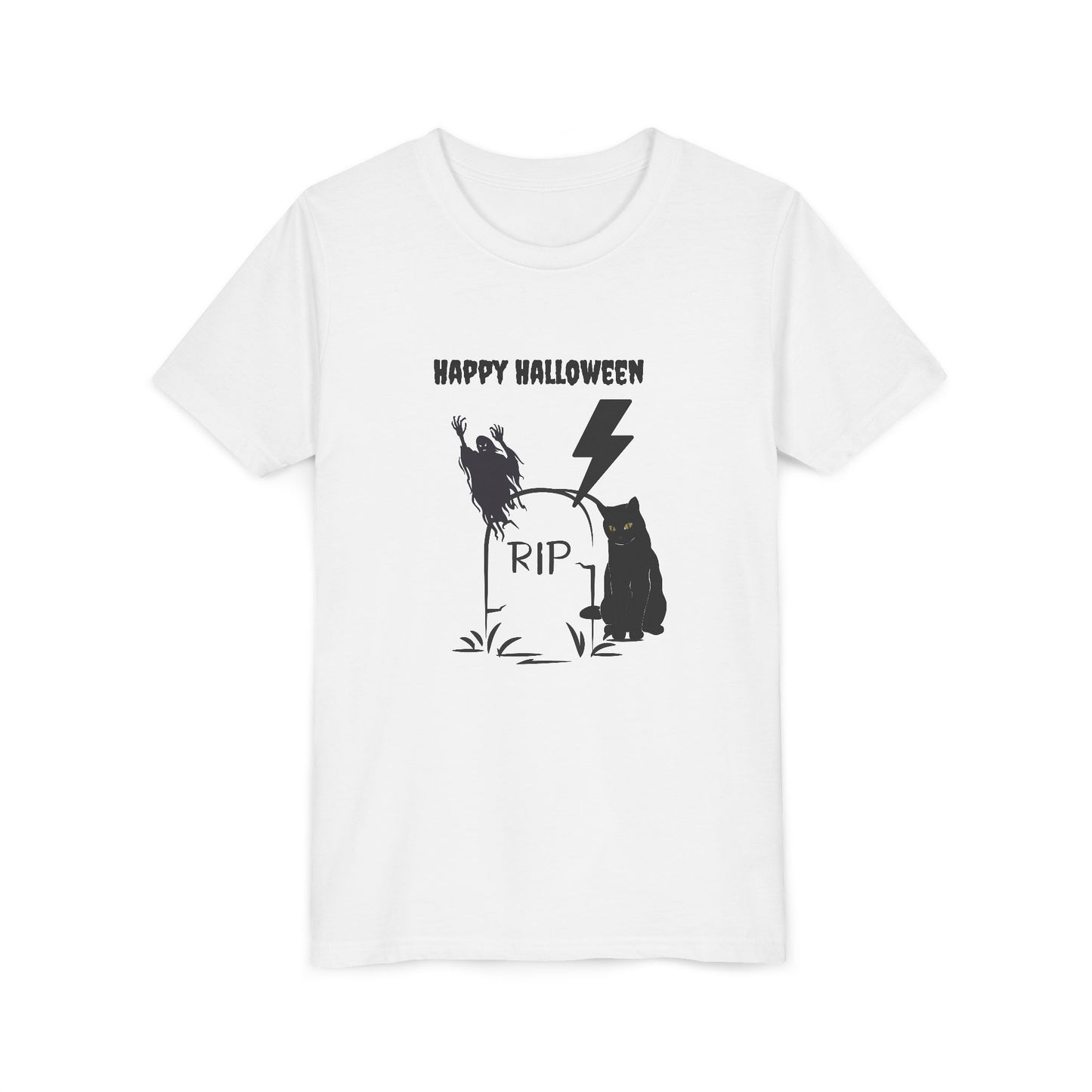 Youth Halloween Tee, Spooky Kids Shirt