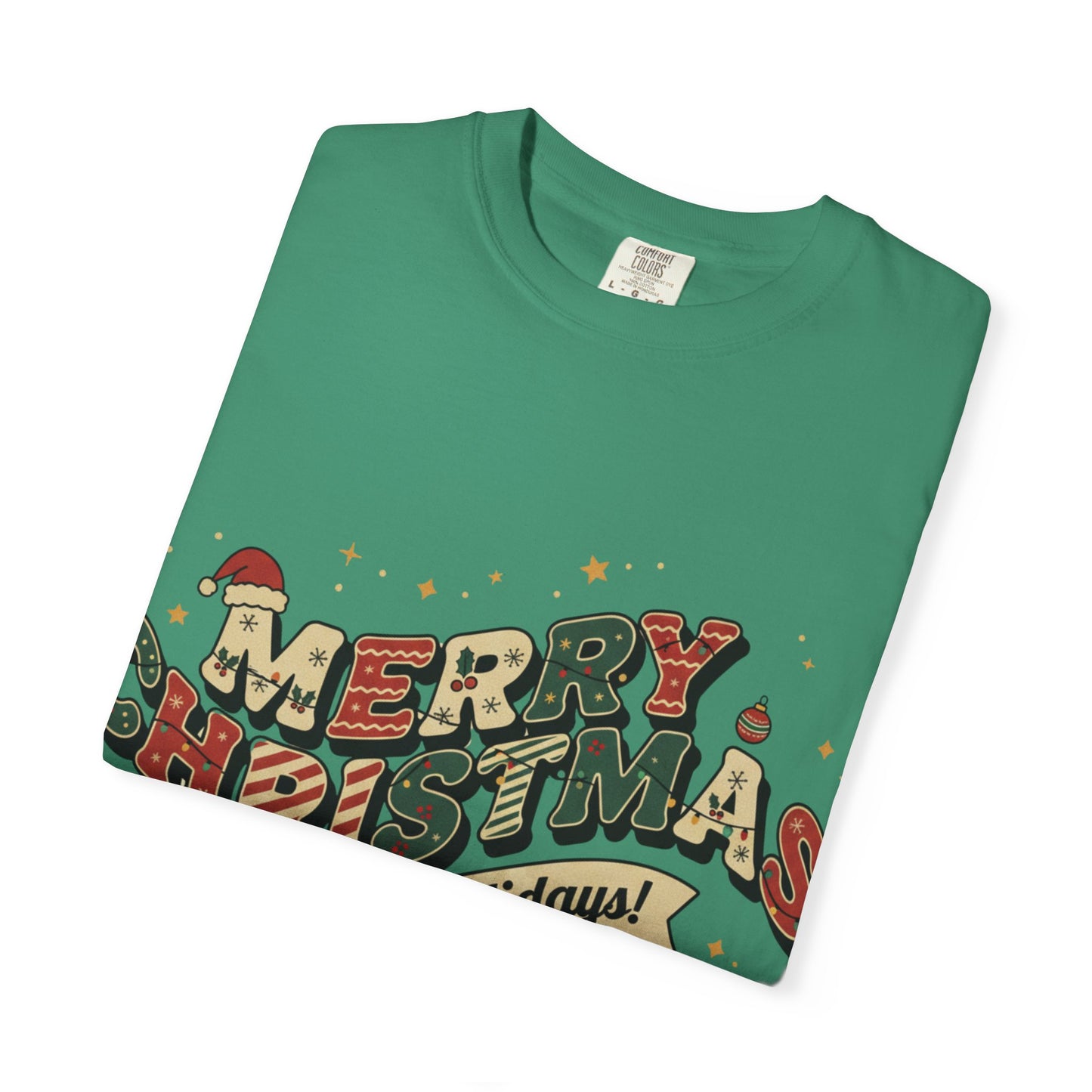 Merry Christmas Tee | Unisex Garment-Dyed T-Shirt for Holiday Cheer, Christmas Gift, Seasonal Wear, Funny T-Shirt, Festive Apparel