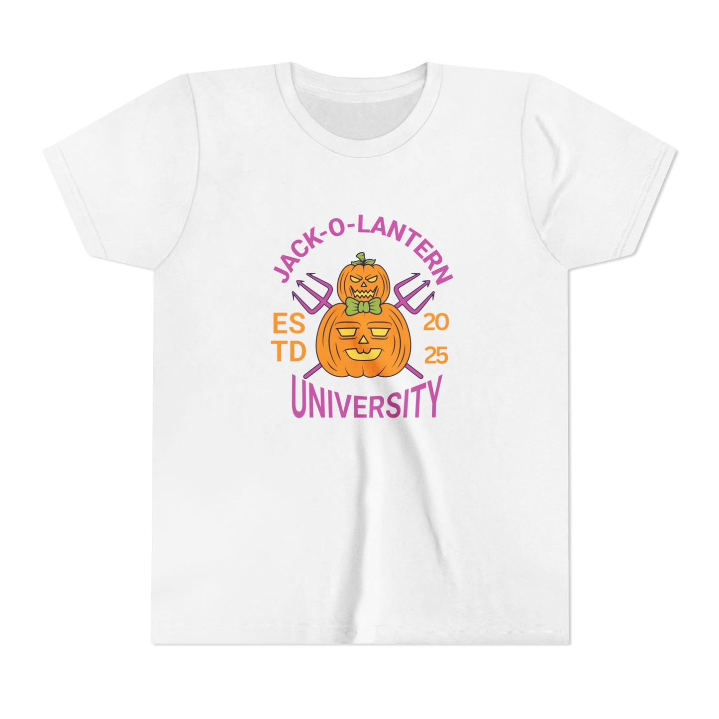 Jack-O-Lantern University Youth Tee Halloween T-Shirt