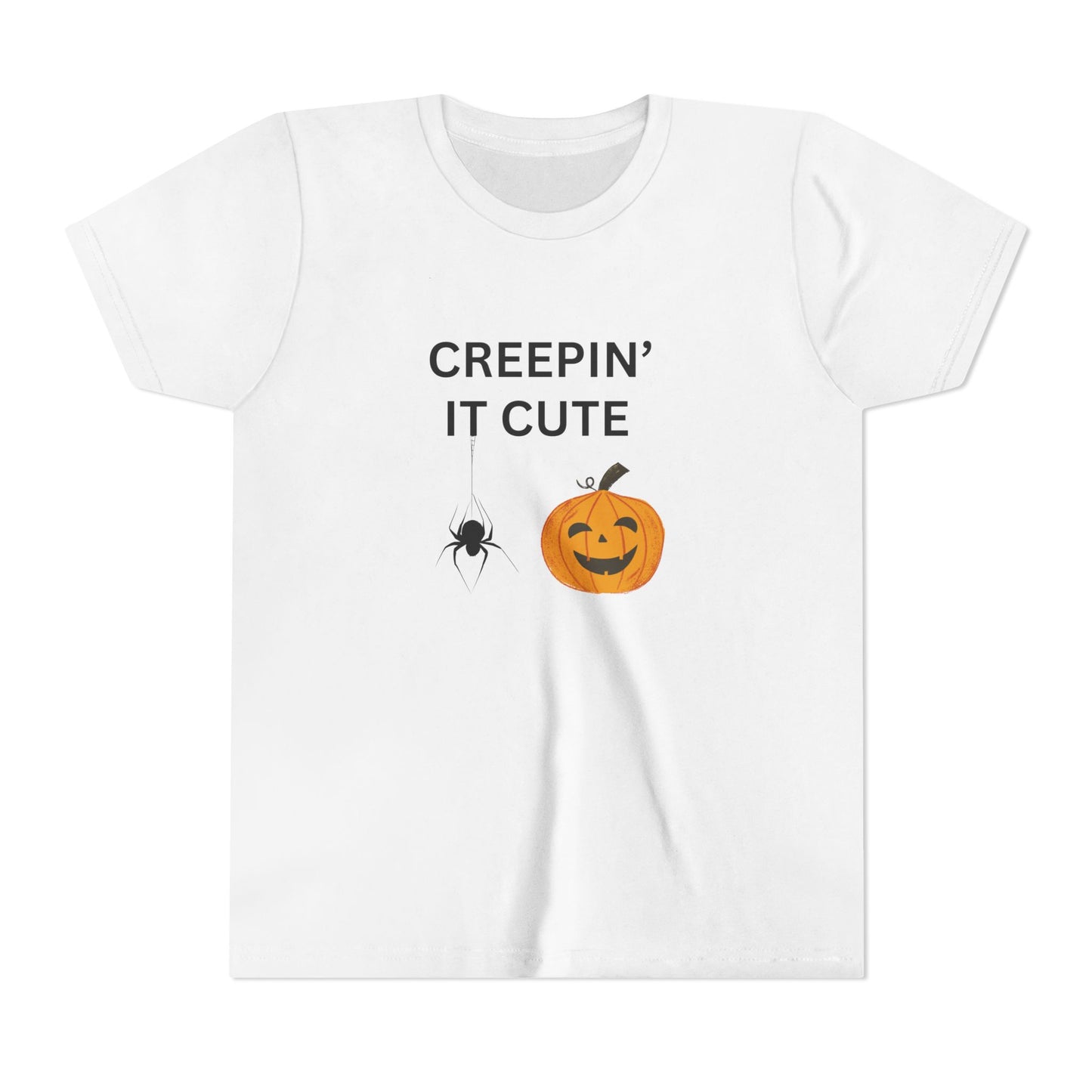 Halloween Youth Tee, Creepin' It Cute Shirt, Fall Apparel