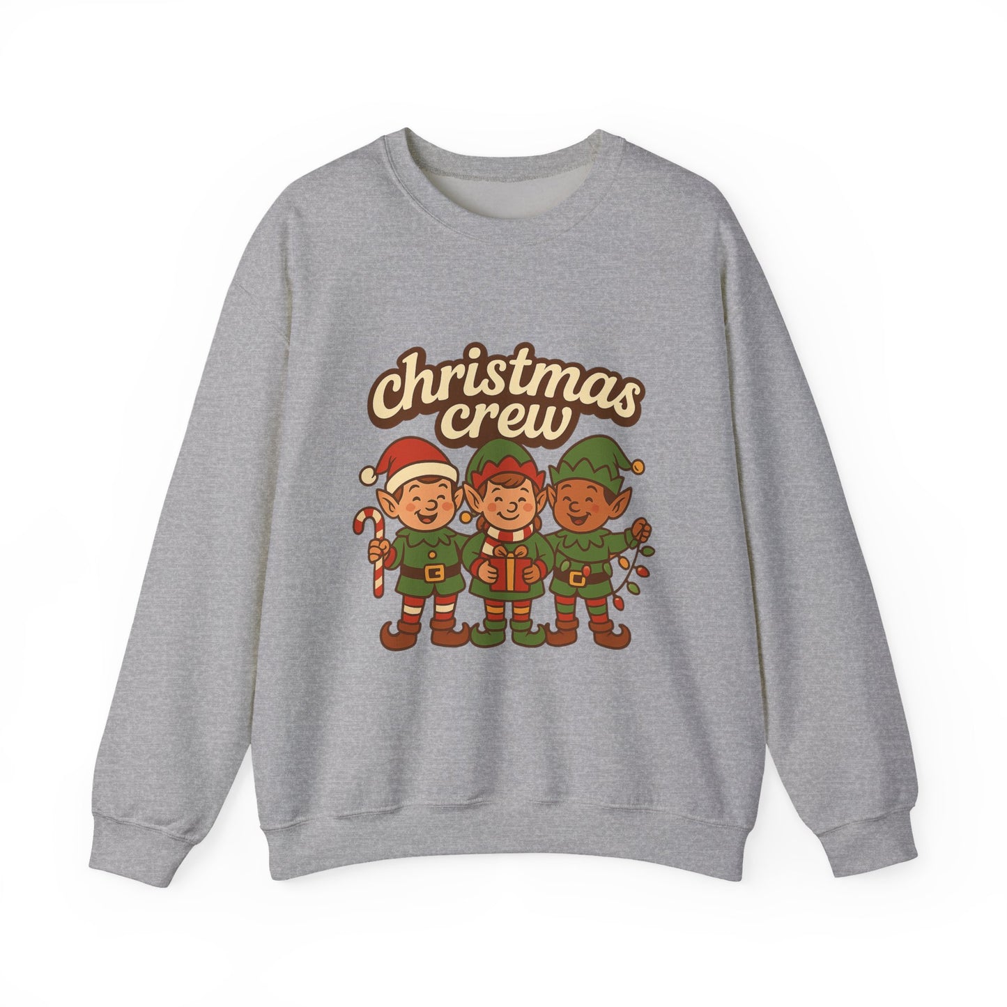 The crew of Christmas elves Unisex Heavy Blend™ Crewneck Sweatshirt